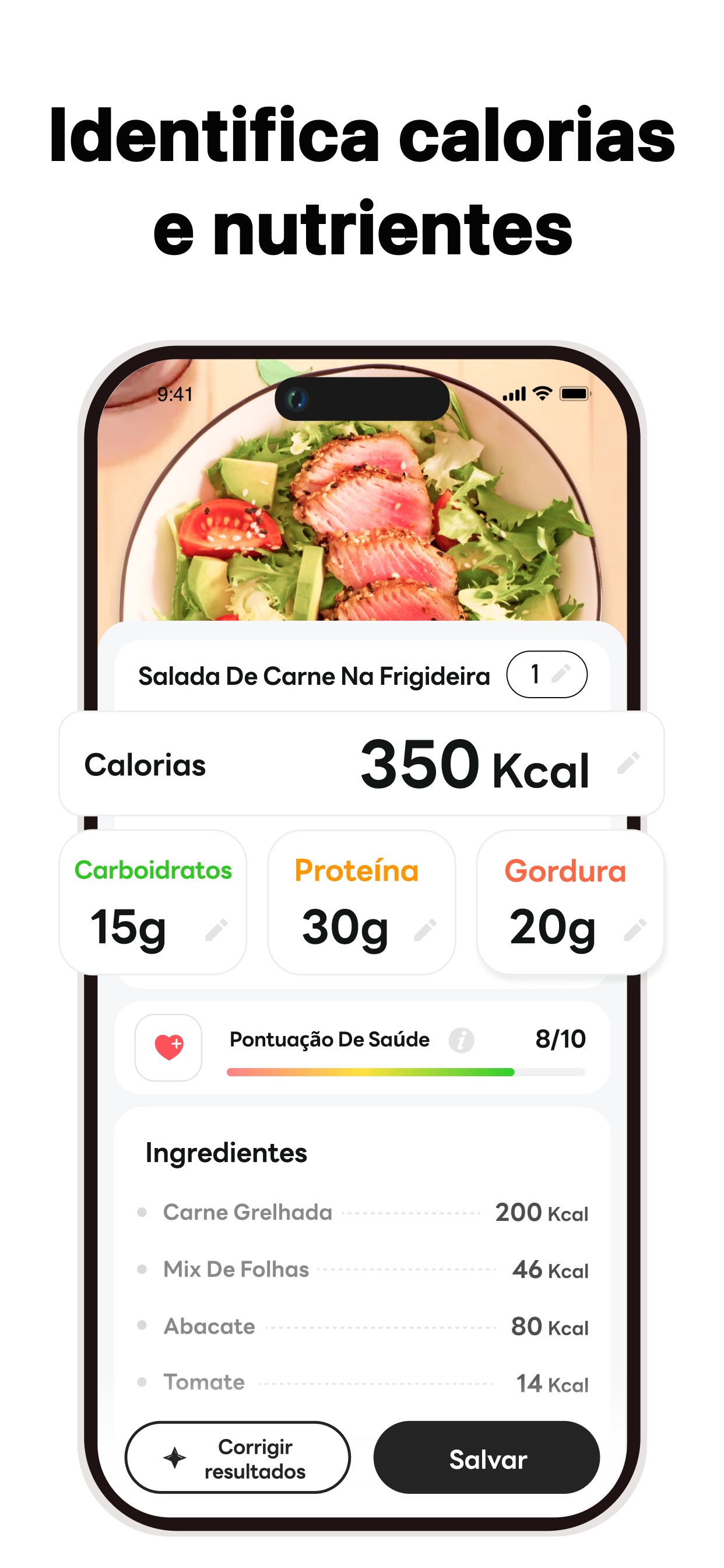 Captura de ecrã 3 da app Calorias e Dieta – FoodPilot