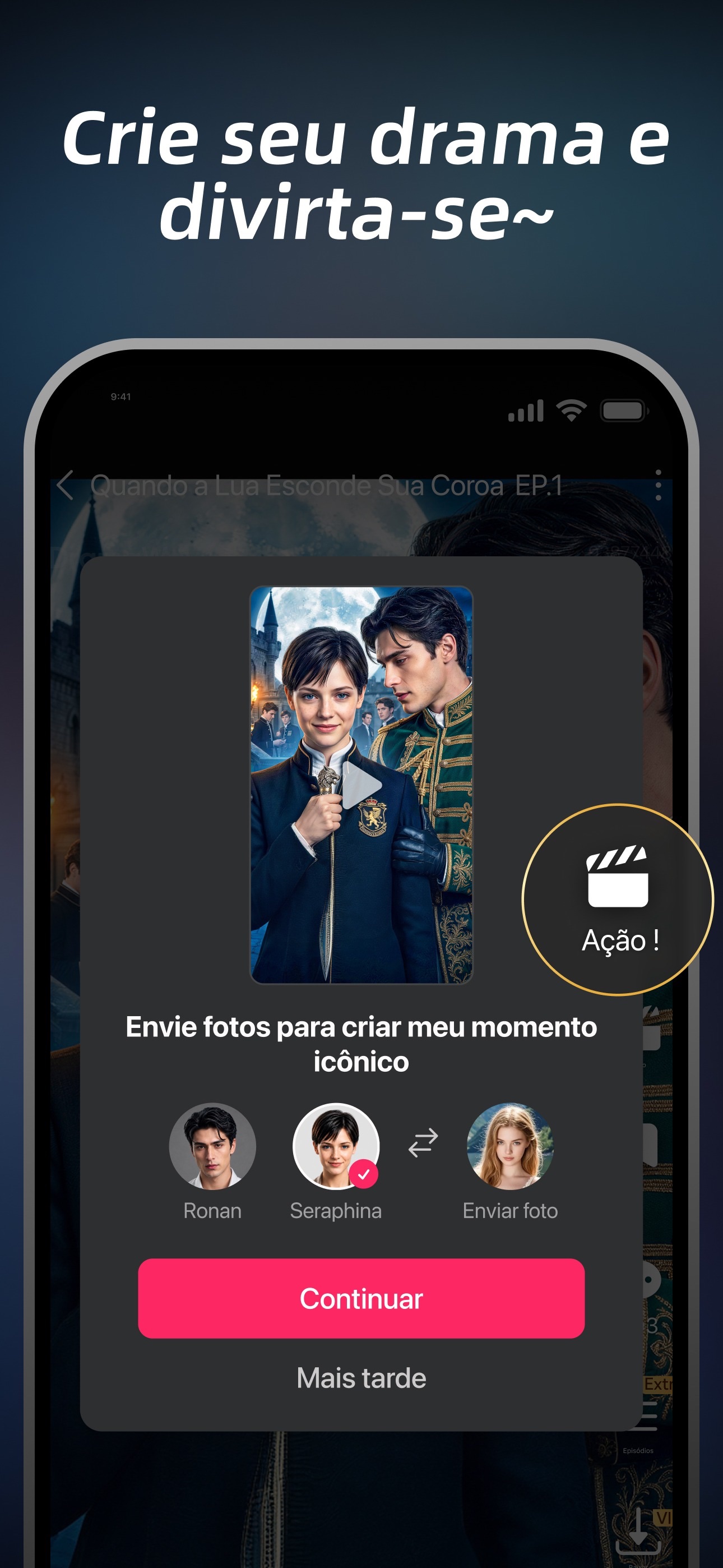Captura de ecrã 1 da app DramaWave - Dramas & Reels