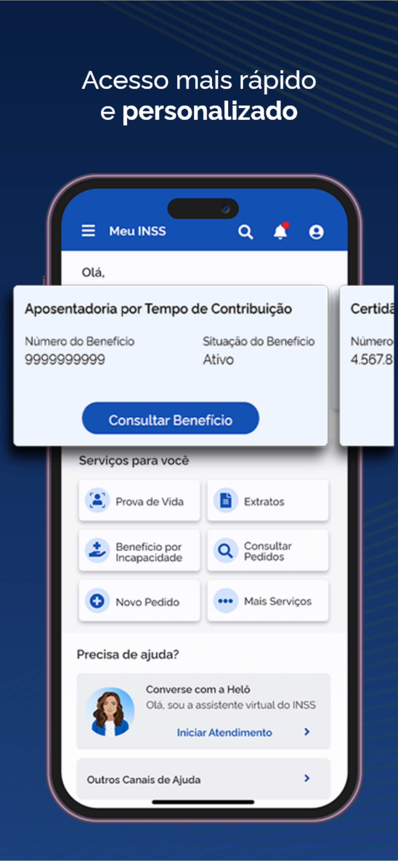 Captura de ecrã 4 da app Meu INSS - Central de Serviços