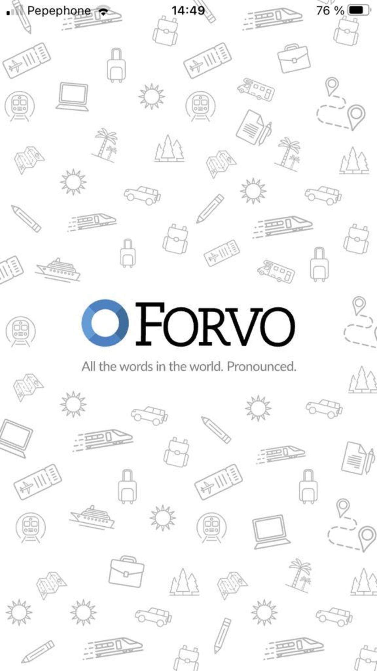 Captura de ecrã 1 da app Forvo Pronunciation