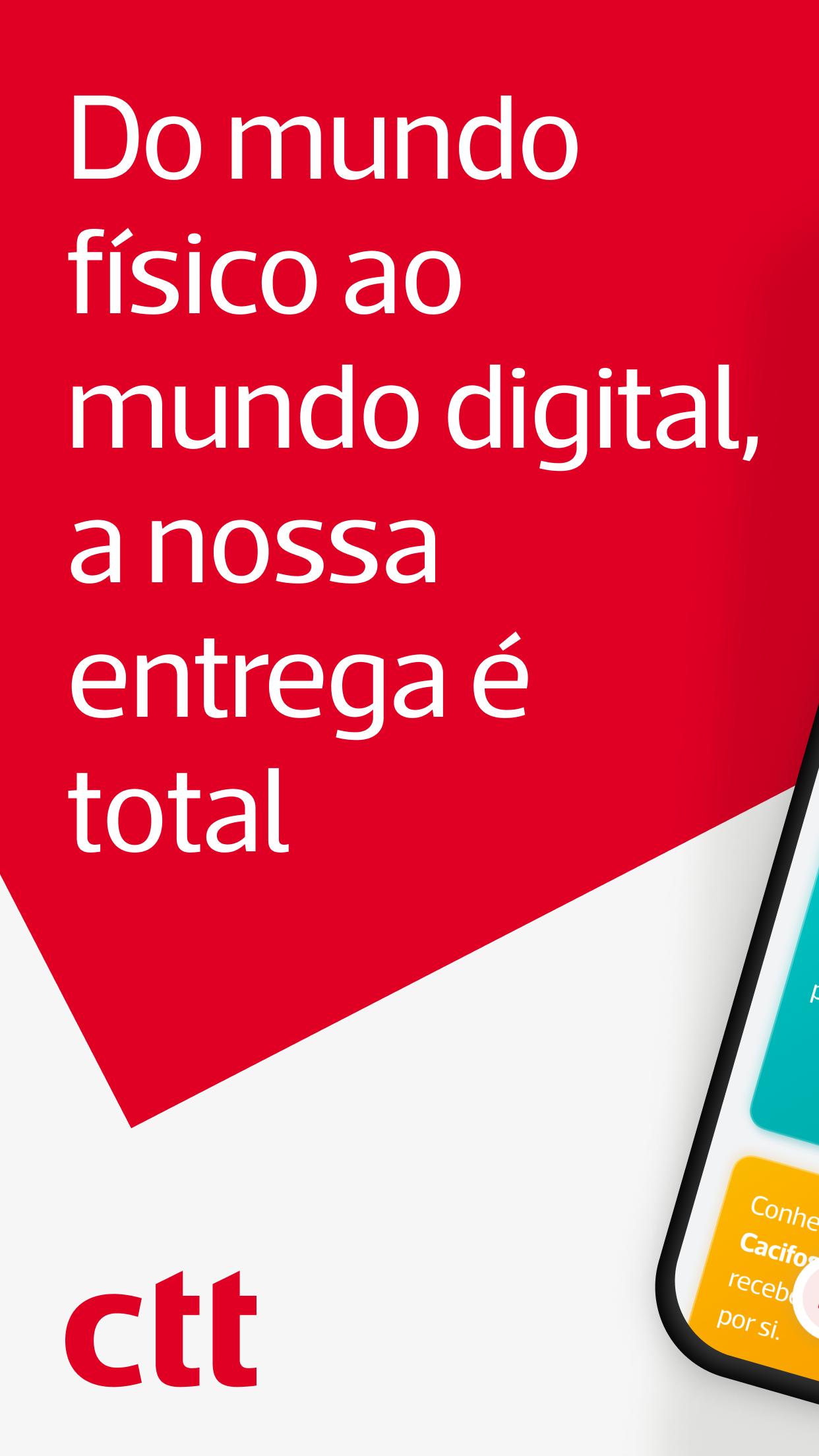 Captura de ecrã 1 da app CTT - Correios de Portugal