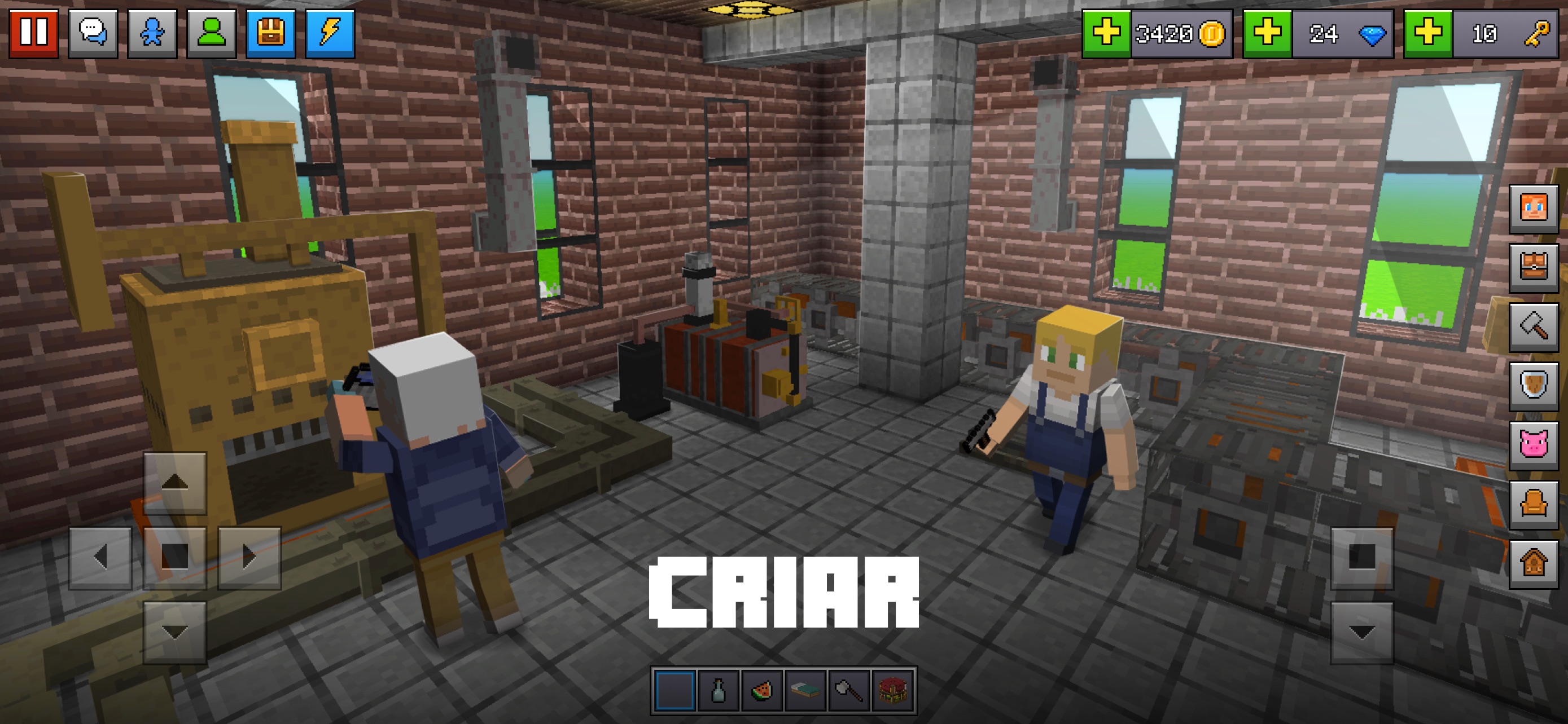Captura de ecrã 1 da app Block World 3D: Construir