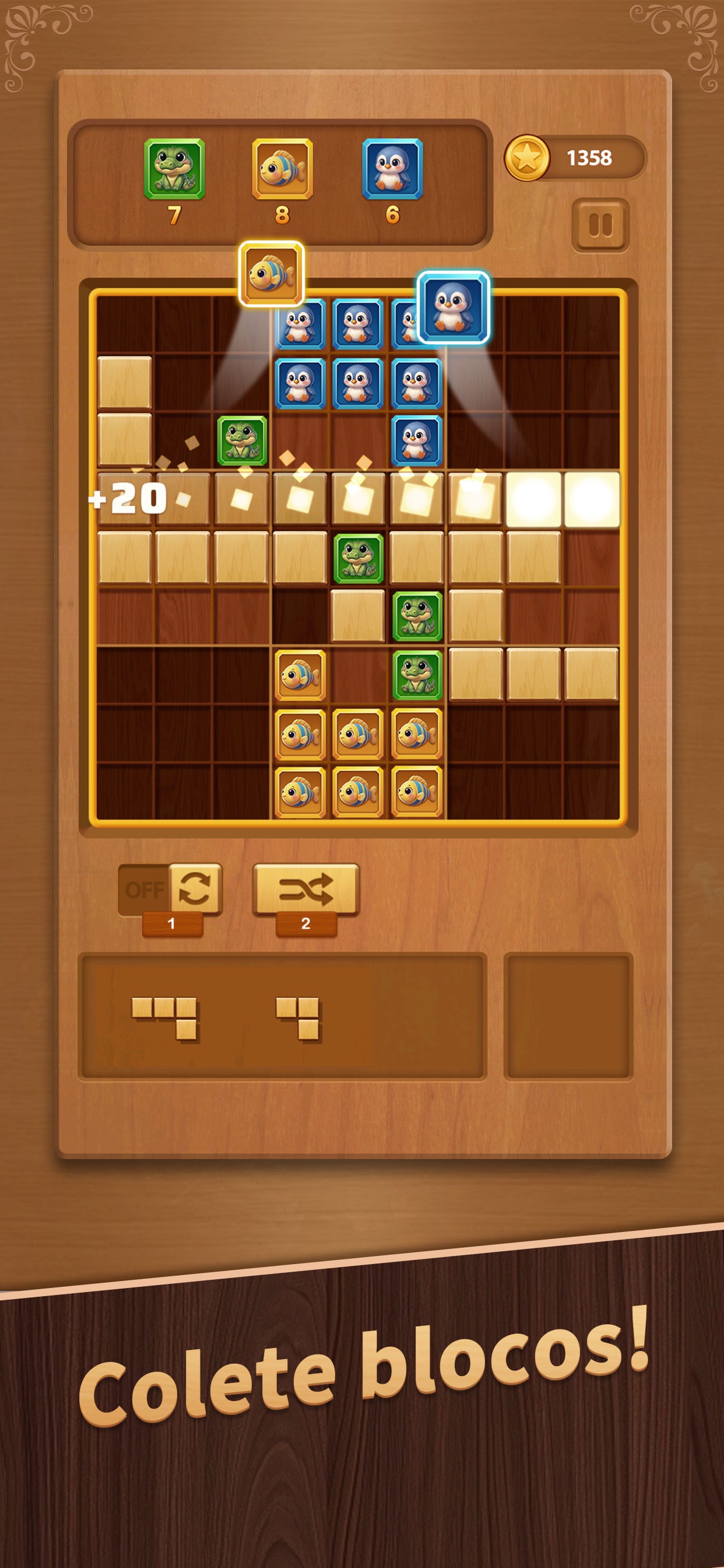 Captura de ecrã 4 da app Wood Block Puzzle - Block Game