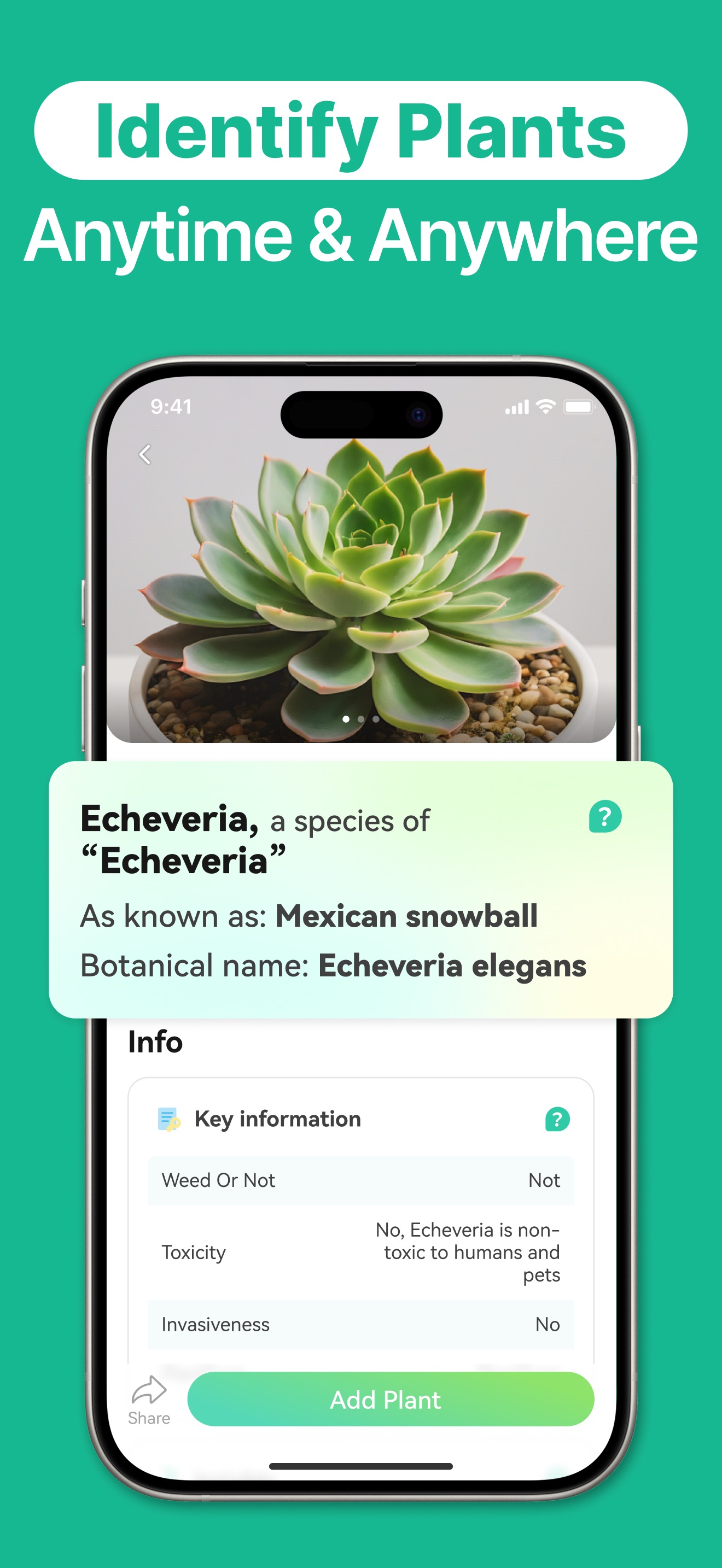 Captura de ecrã 2 da app AI Plant Identifier·Care Guide