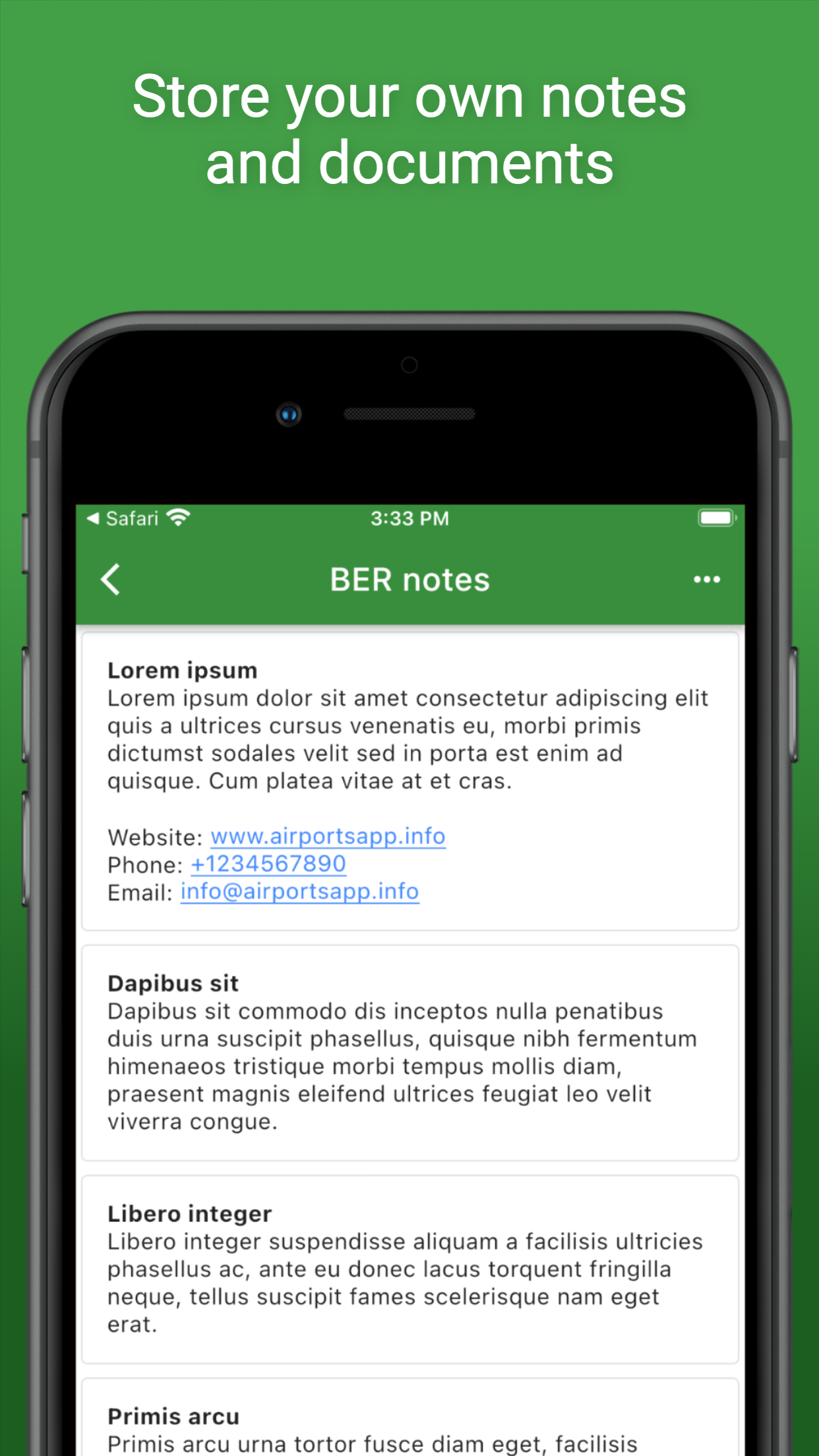 Captura de ecrã 4 da app Airports