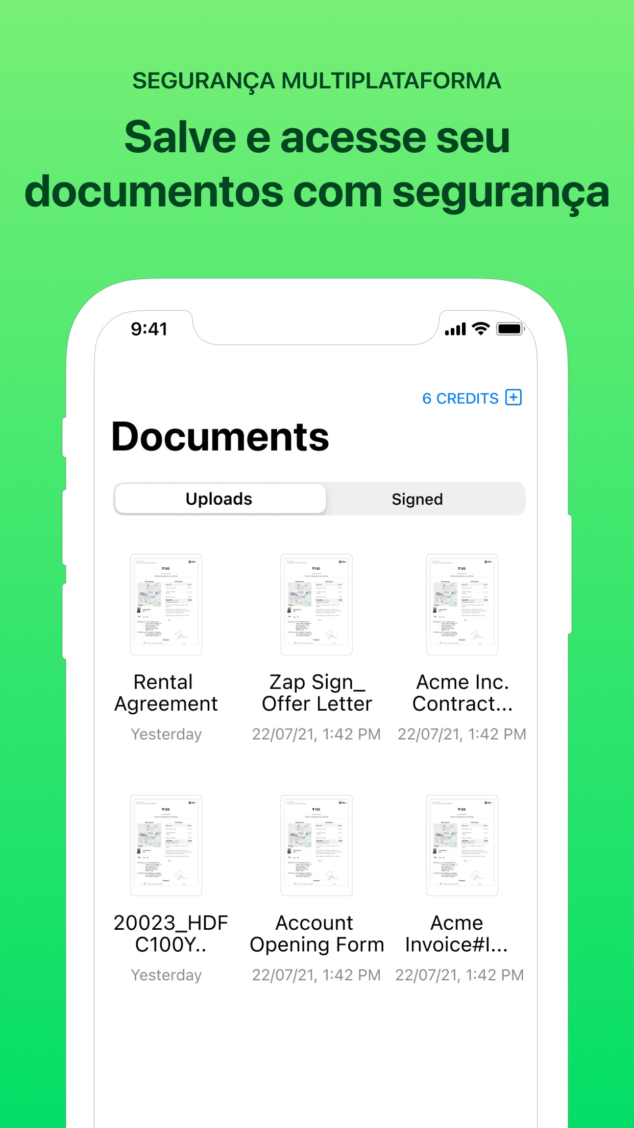 Captura de ecrã 3 da app Zap eSign - Assinar documentos