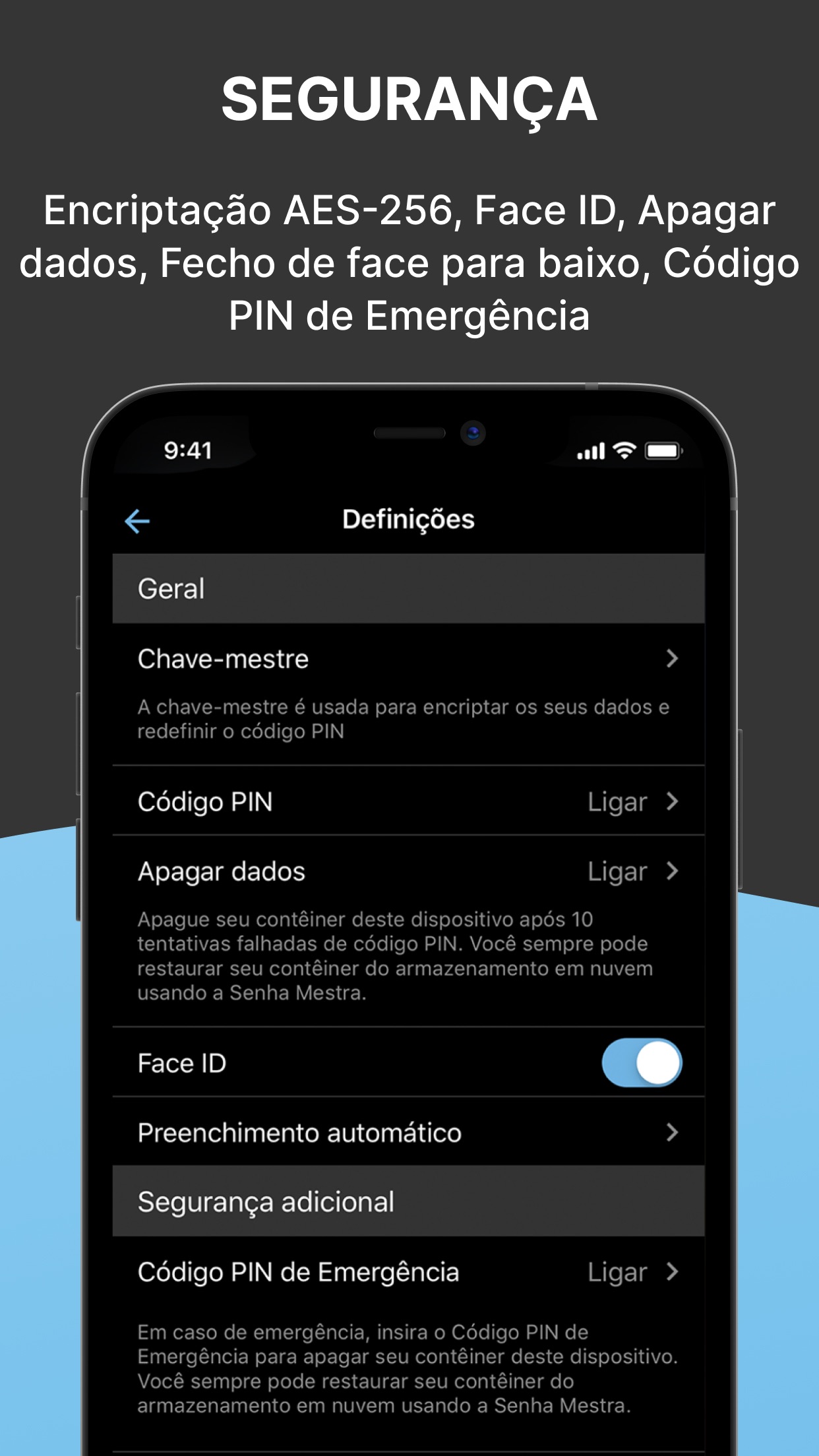Captura de ecrã 3 da app Secure X- Data Vault & Wallet