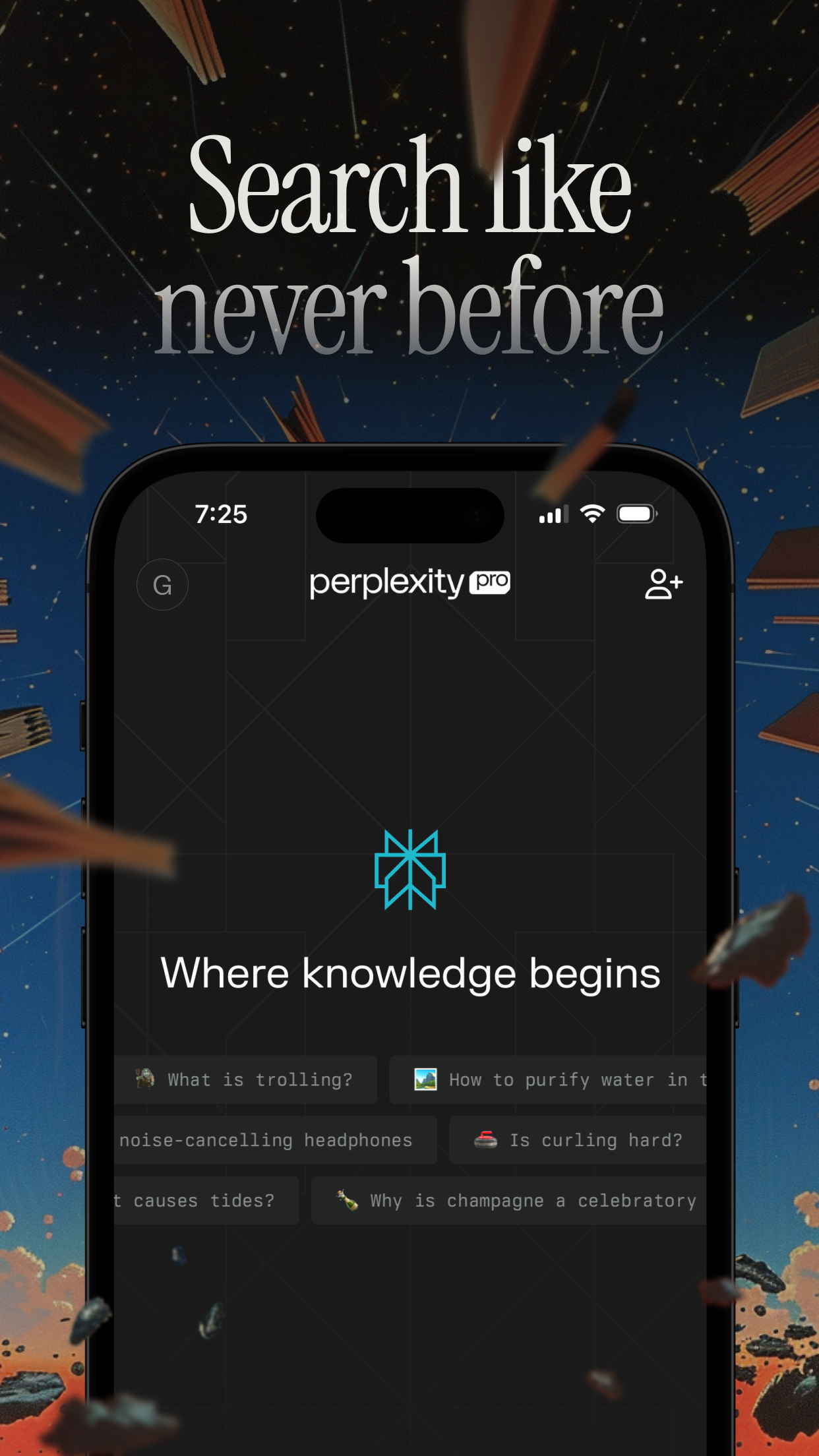 Captura de ecrã 1 da app Perplexity - Basta Perguntar