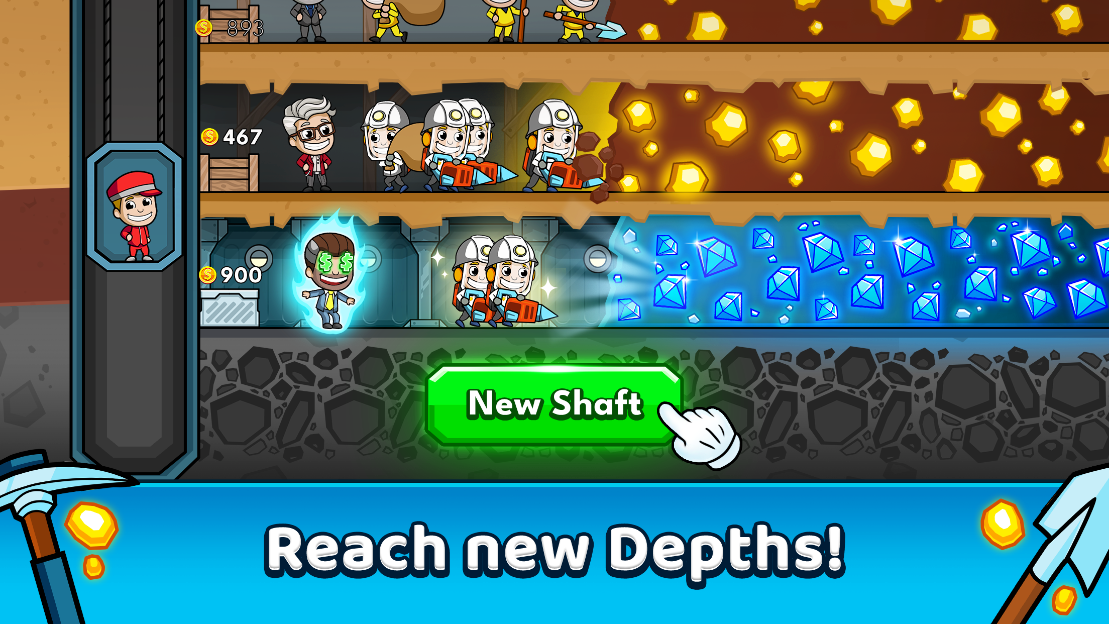 Captura de ecrã 3 da app Idle Miner Tycoon