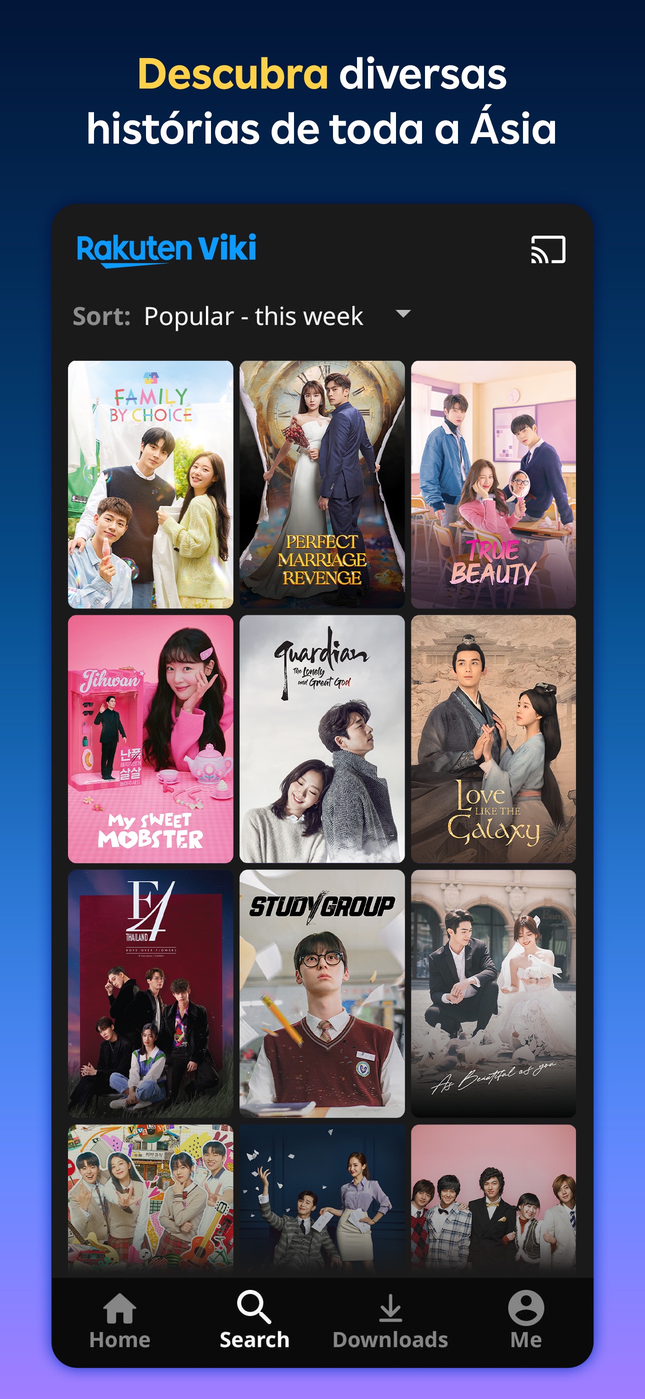 Captura de ecrã 3 da app Viki: dramas, filmes, TV, Ásia