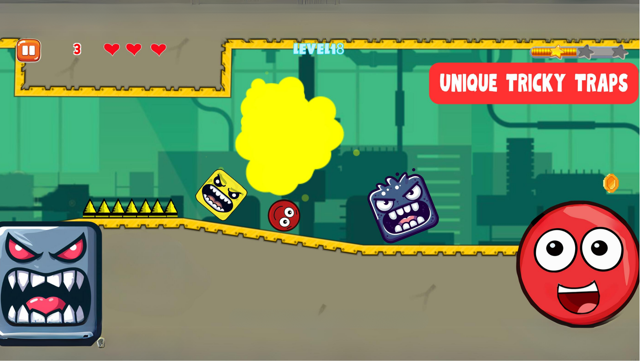 Captura de ecrã 1 da app Plants Ball 5 - Red Ball Game