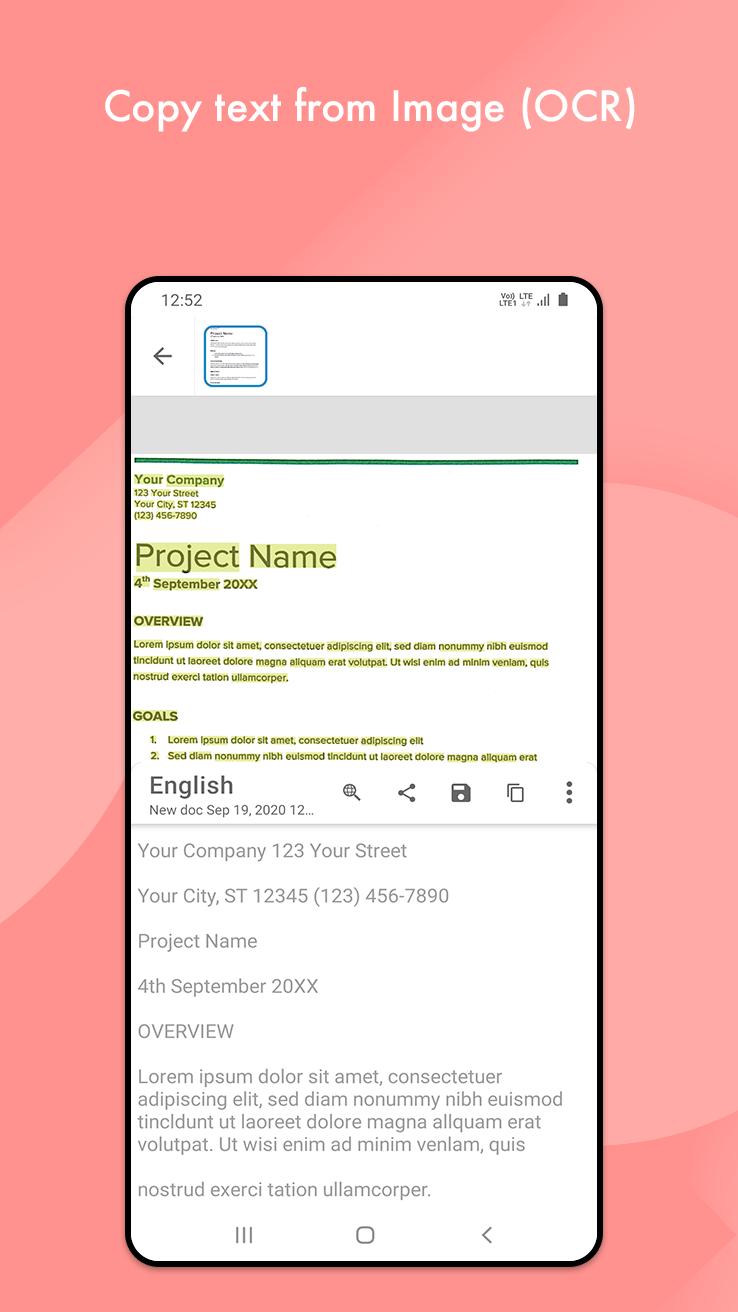 Captura de ecrã 4 da app Document Scanner - PDF Creator