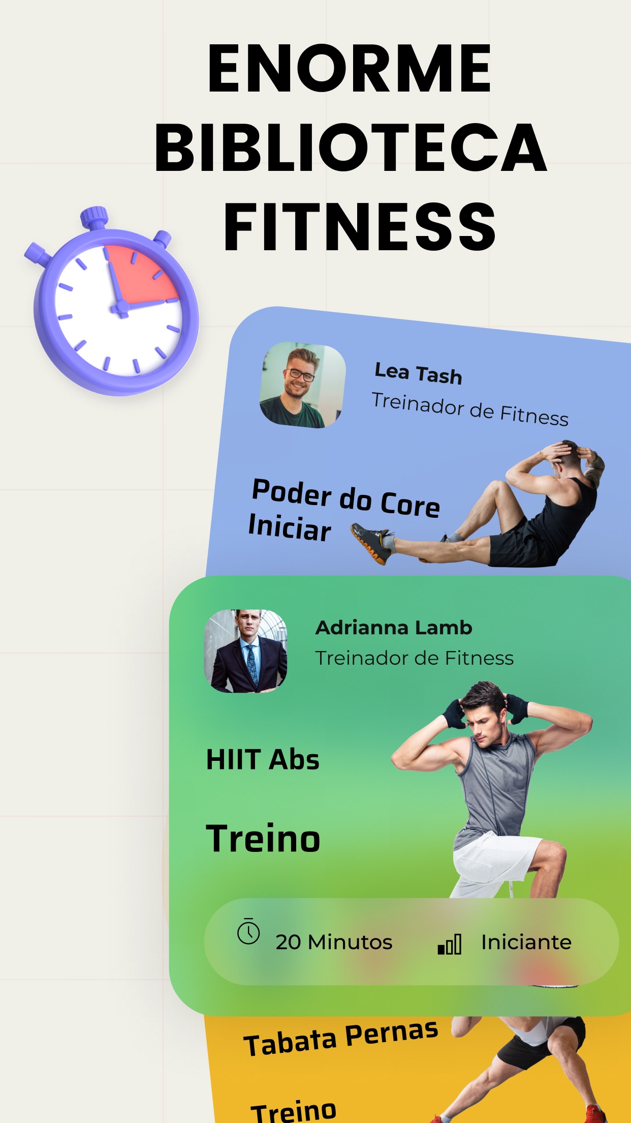 Captura de ecrã 3 da app HIIT Workout | Quick Fitness +