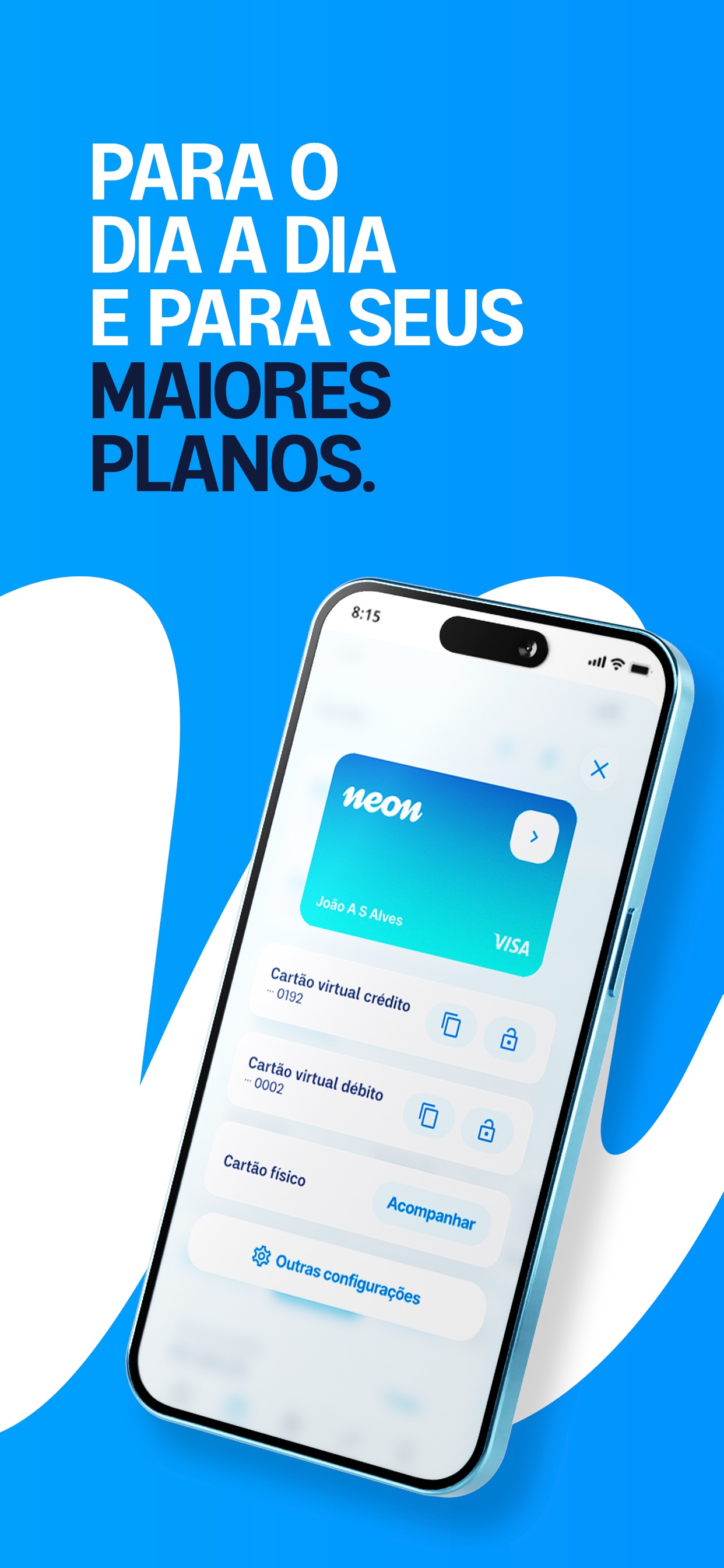 Captura de ecrã 4 da app Neon: cartão de crédito
