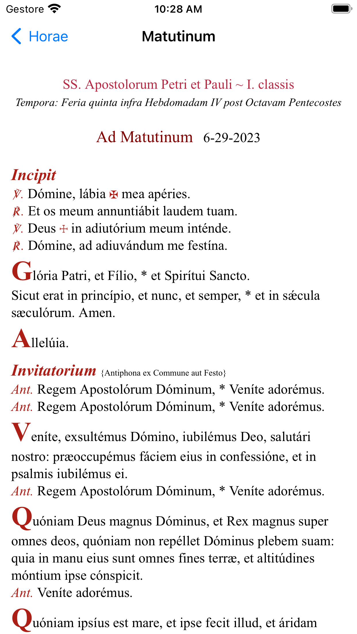 Breviarium Meum screenshot 2