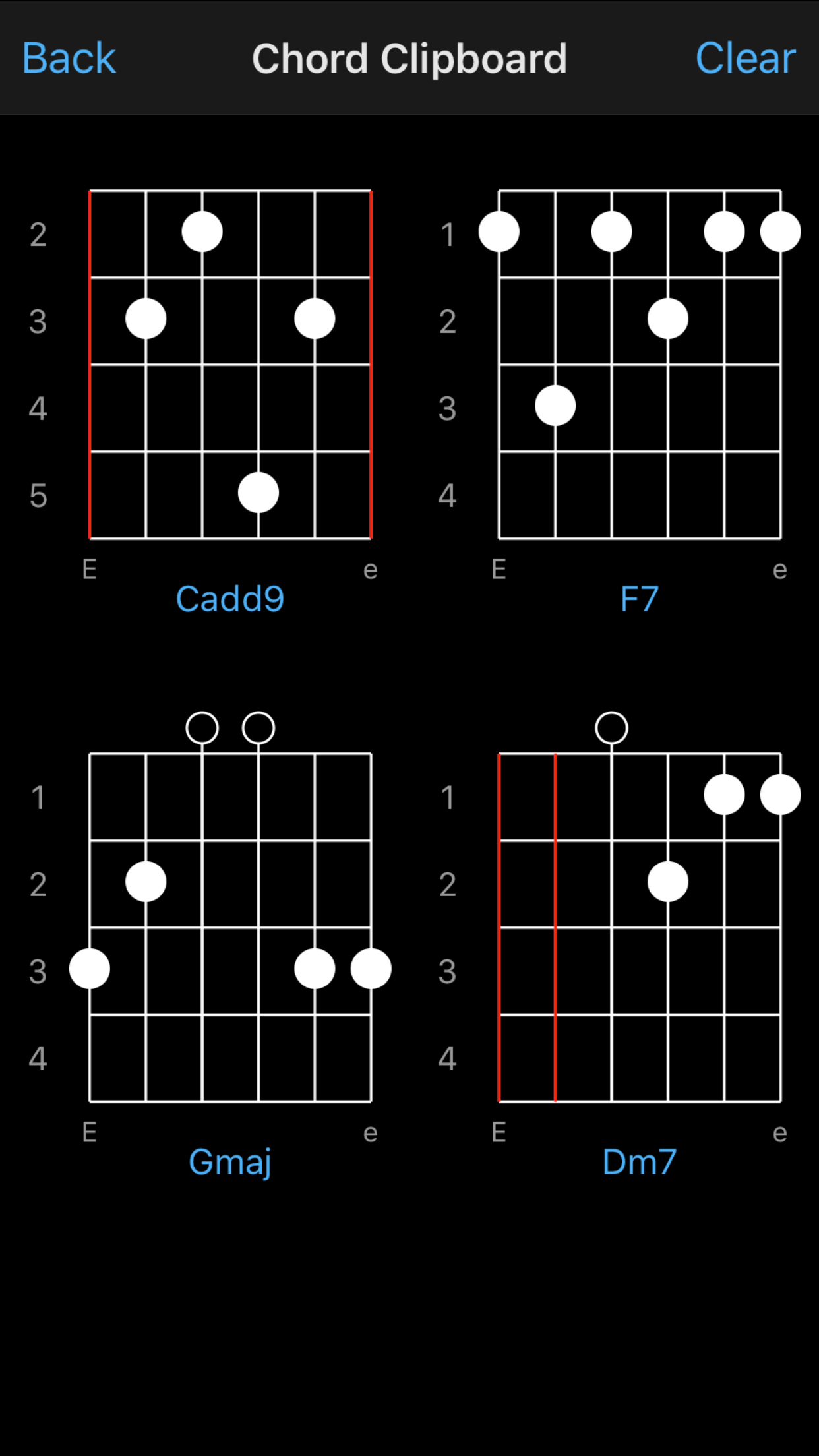 Captura de ecrã 2 da app Acordes de Violão - Guitar Chords