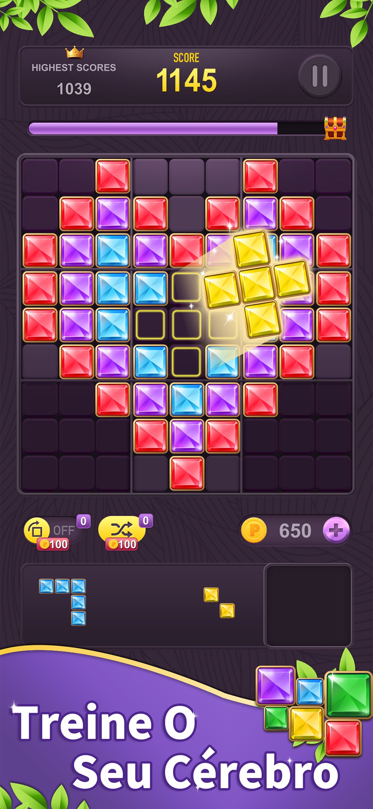 Captura de ecrã 1 da app Bloco de quebra-cabeça