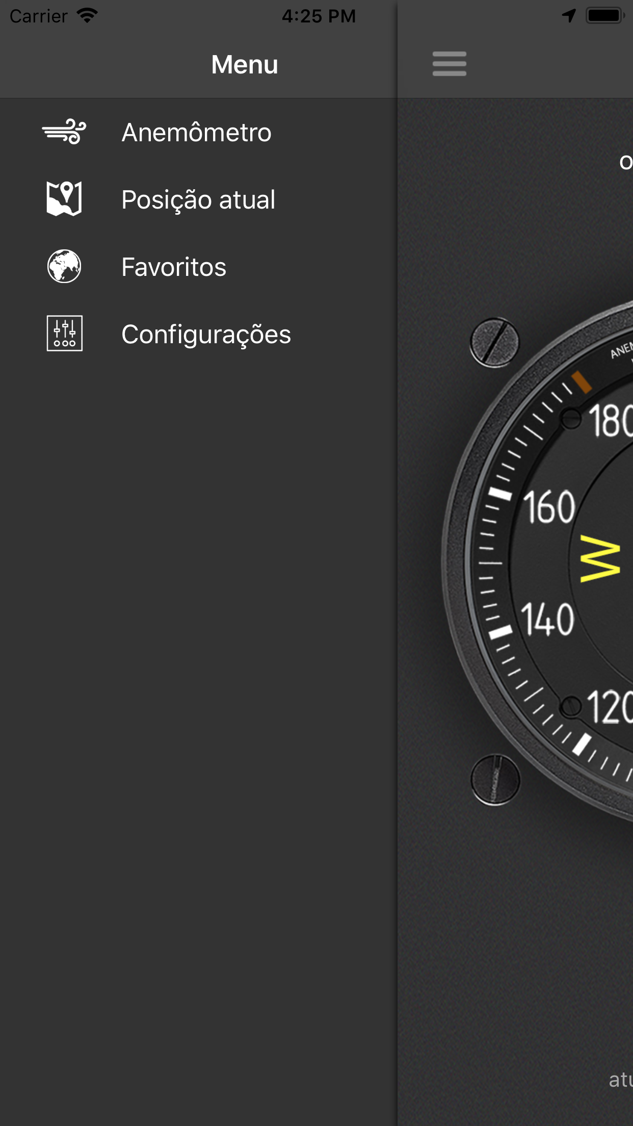Captura de ecrã 3 da app Anemómetro: Velocidade vento