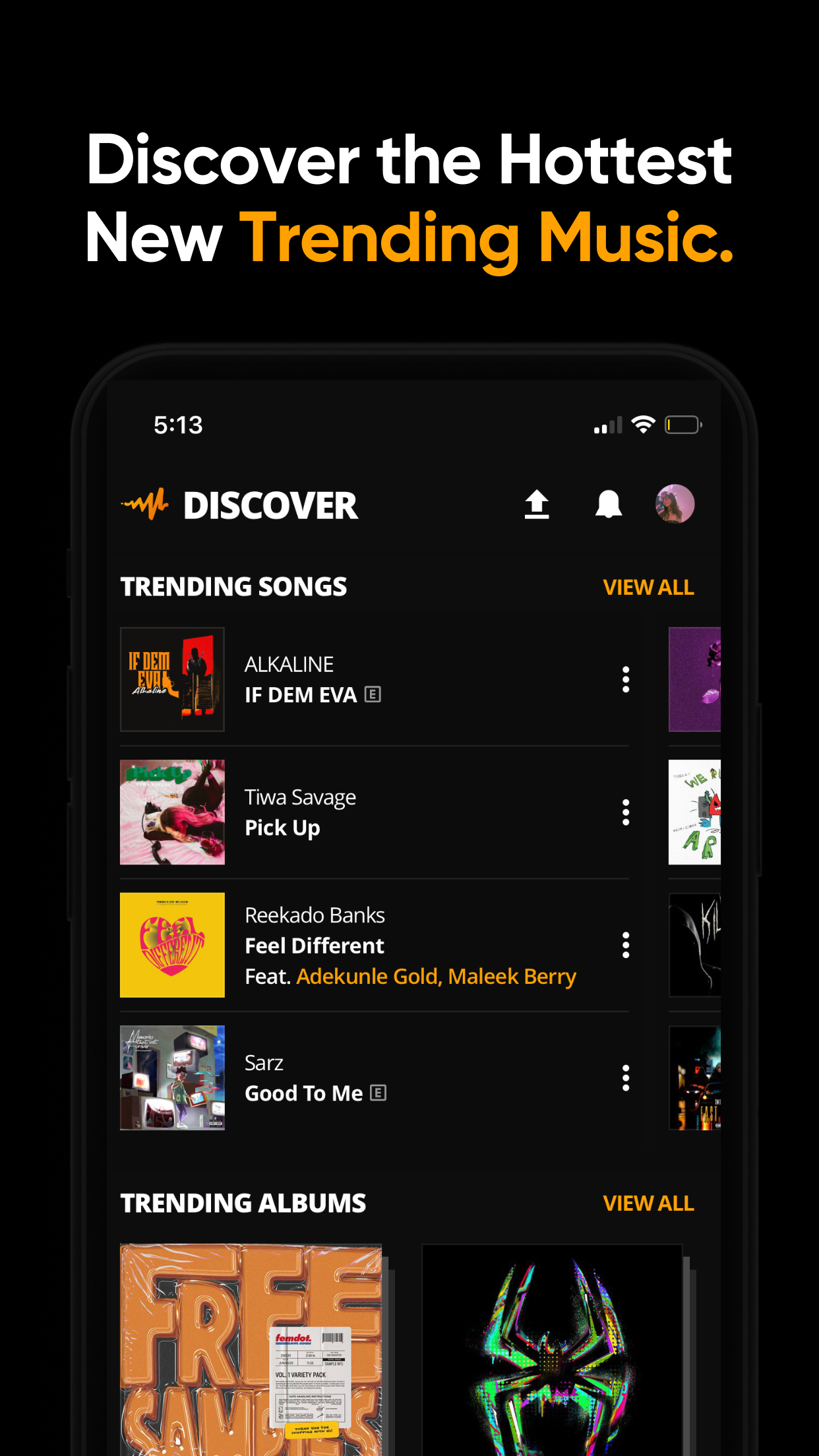 Captura de ecrã 3 da app Audiomack - Play Music Offline