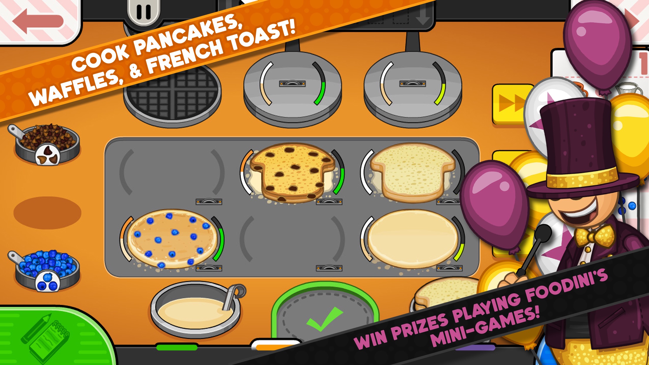 Captura de ecrã 3 da app Papa's Pancakeria To Go!