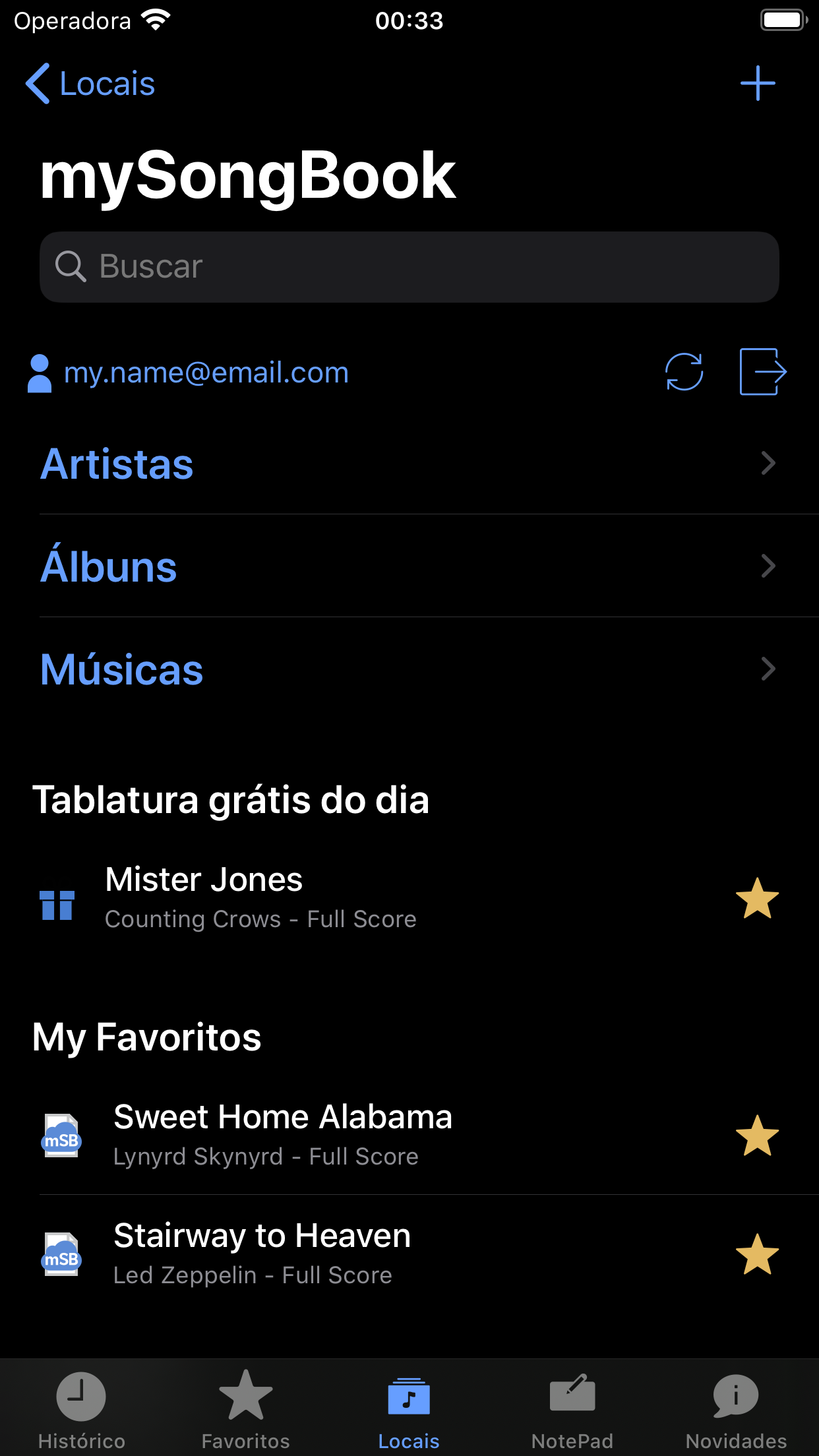 Captura de ecrã 1 da app Guitar Pro