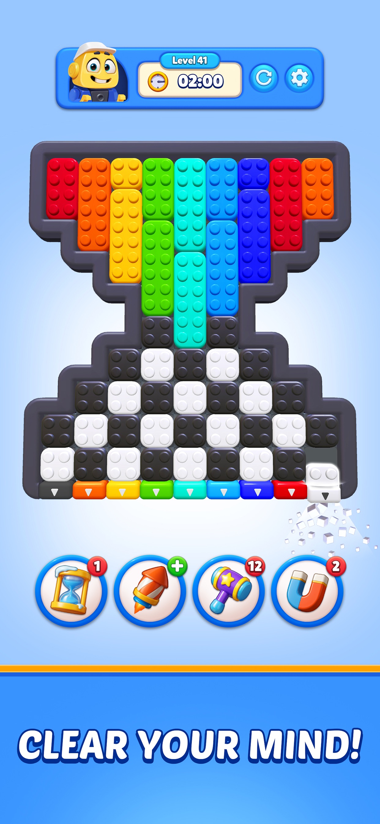 Captura de ecrã 1 da app Color Block: Jam Puzzle 3D