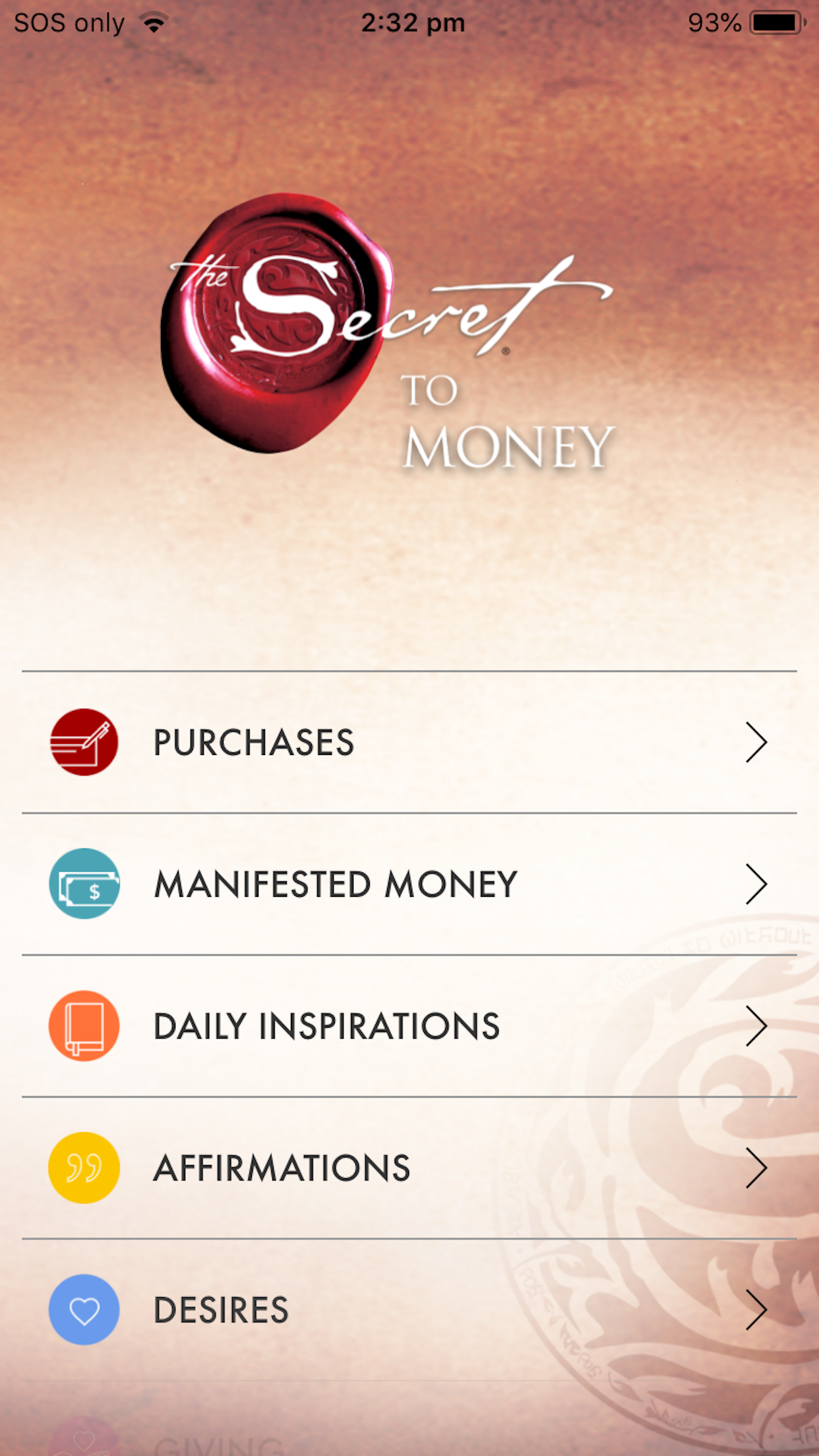Captura de ecrã 1 da app The Secret To Money