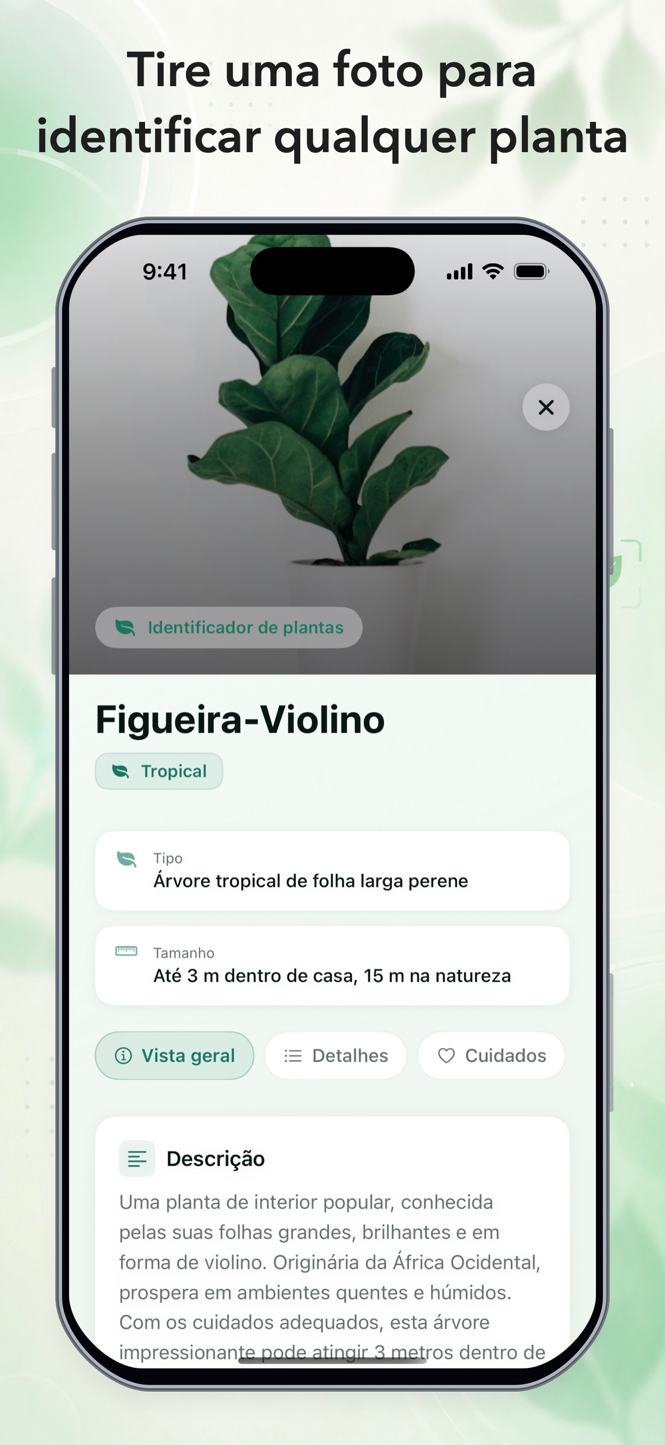 Captura de ecrã 2 da app Identificar: PlantRobot