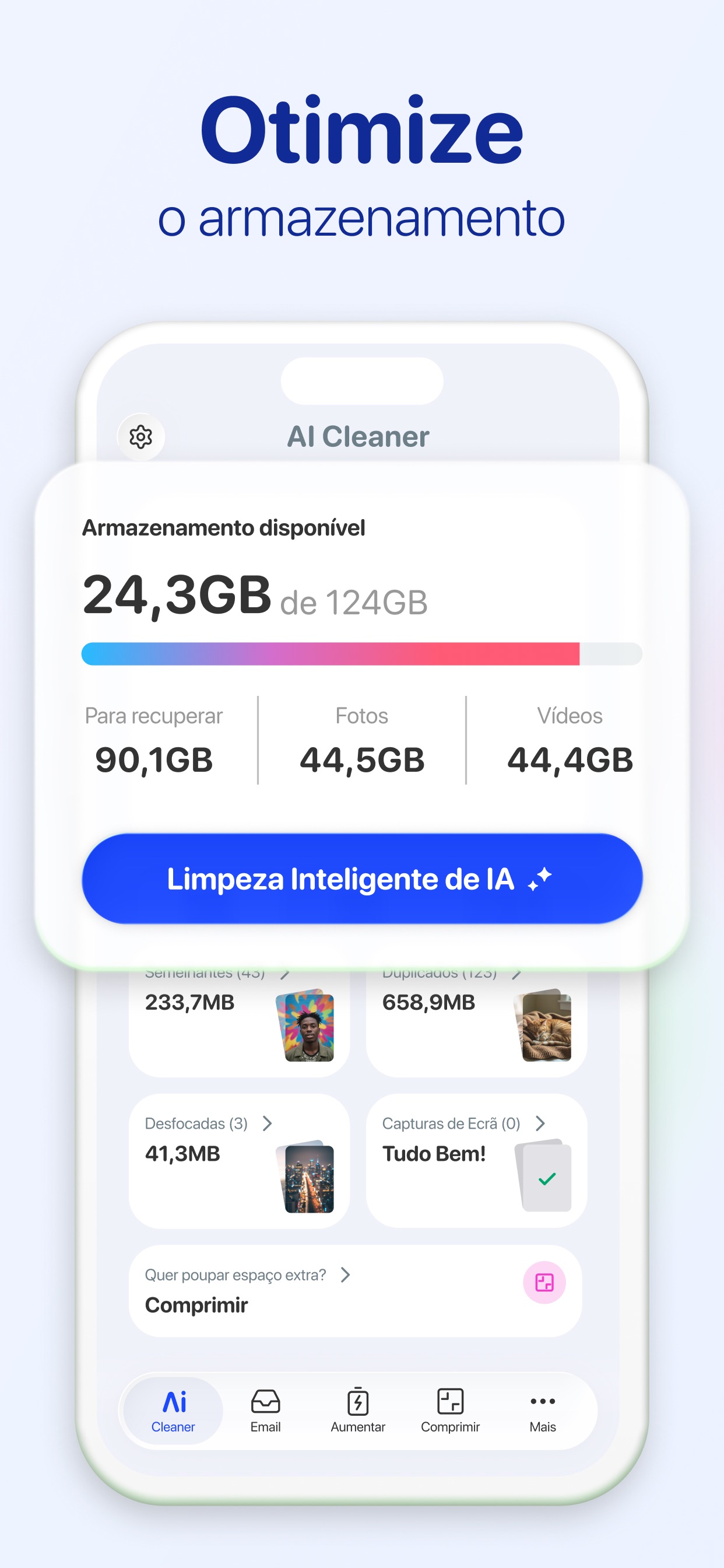 Captura de ecrã 3 da app AI Cleaner: Limpeza de Celular