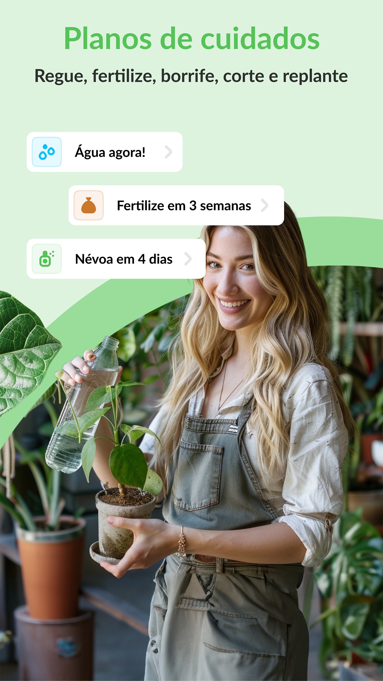 Captura de ecrã 3 da app Plantoo: Cuidado & Plantas ID