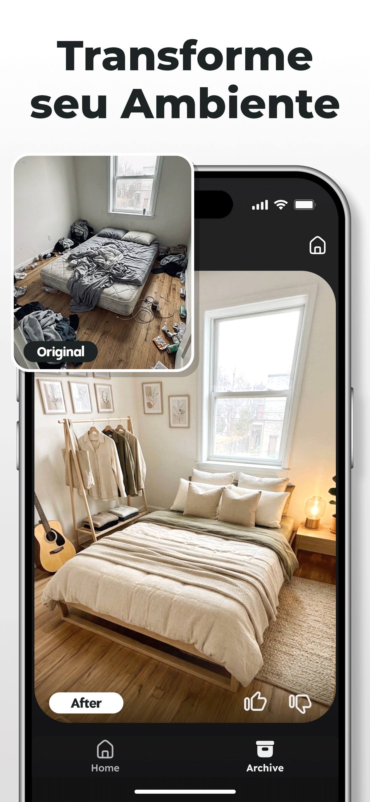 Captura de ecrã 1 da app Planta de Casa IA - Decoração