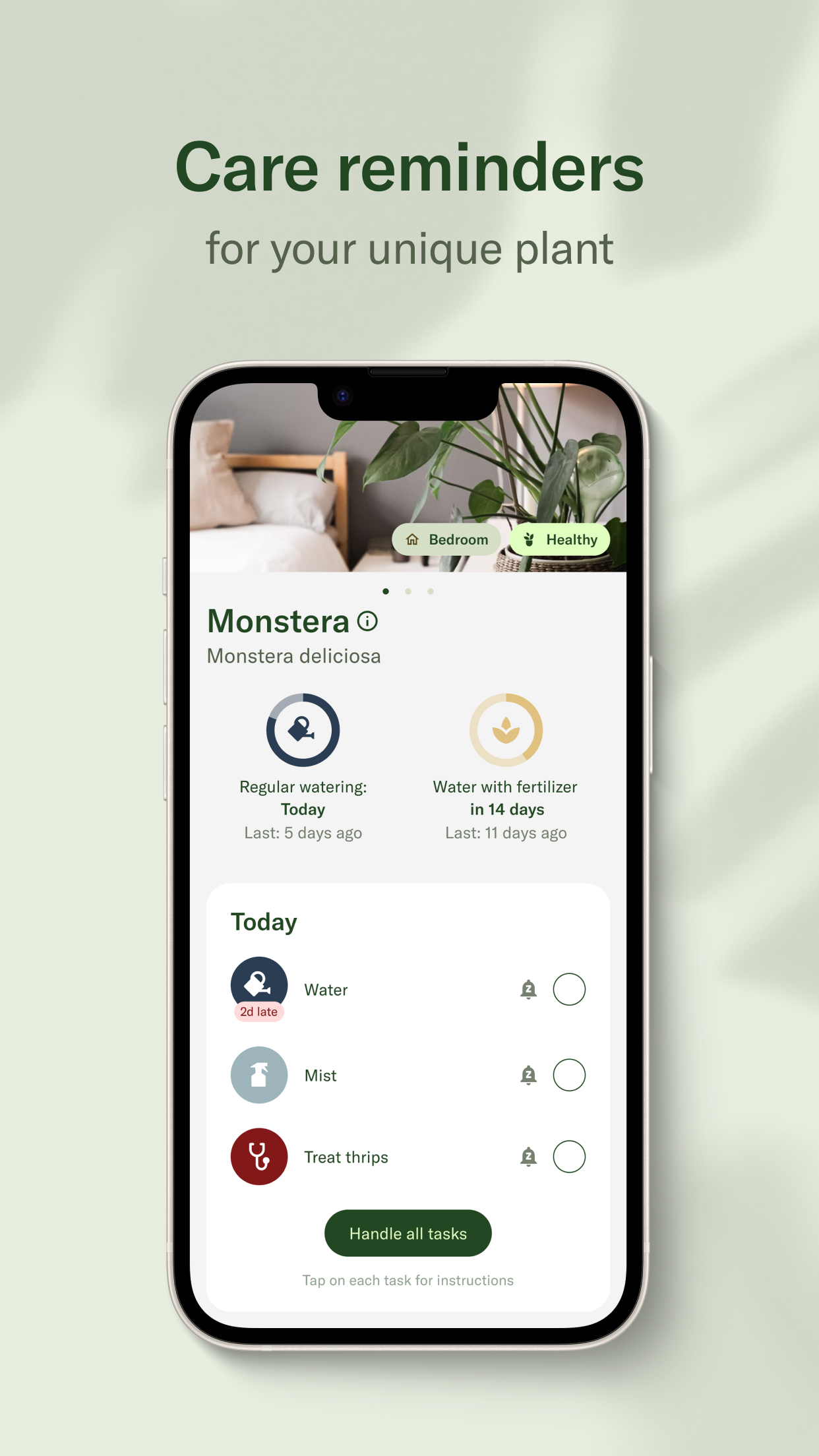 Captura de ecrã 2 da app Planta: Complete Plant Care