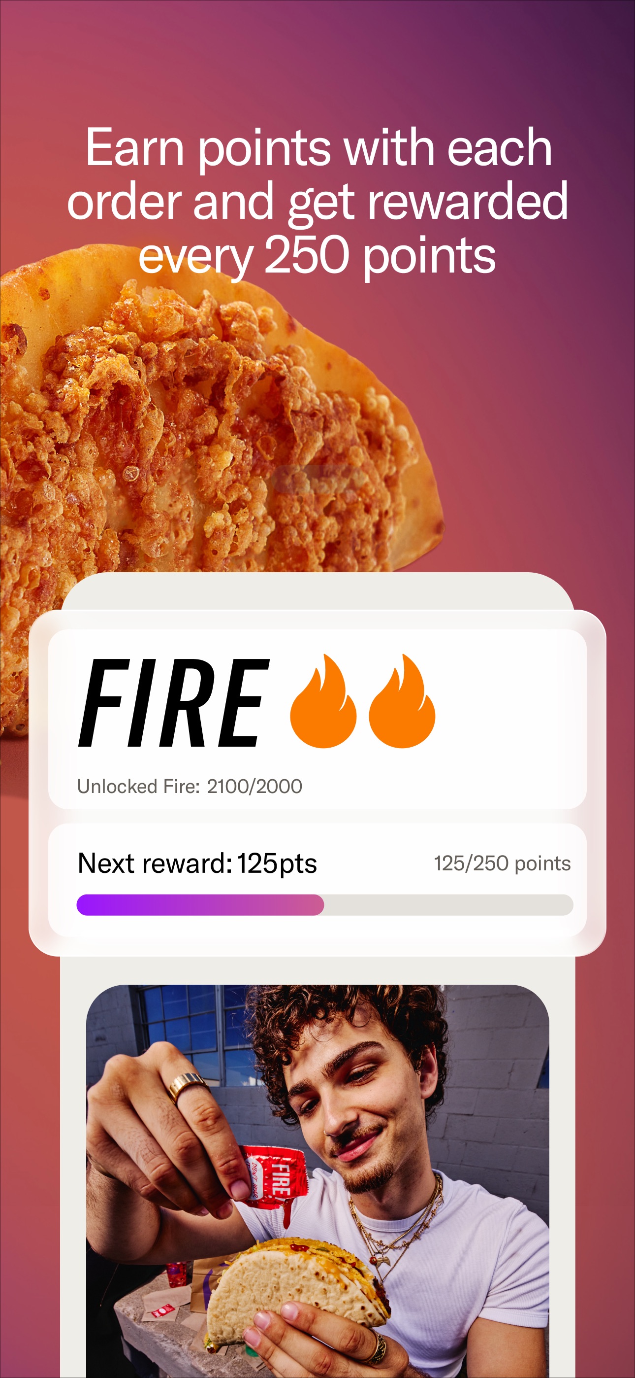 Captura de ecrã 3 da app Taco Bell Fast Food & Delivery