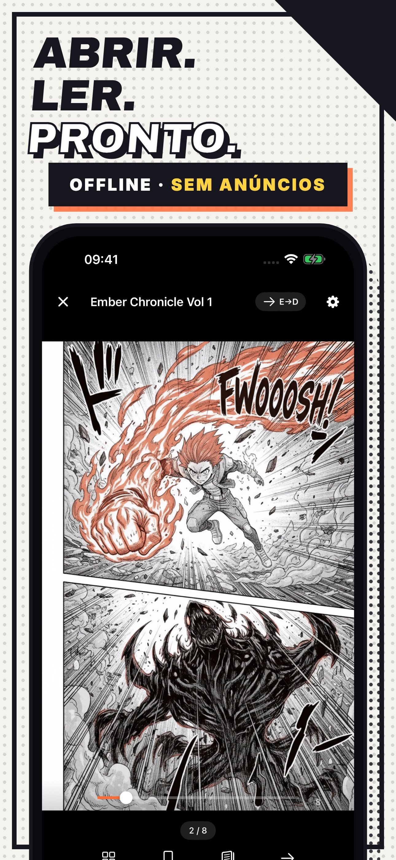 Captura de ecrã 3 da app ComicFlow - CBR & CBZ para PDF