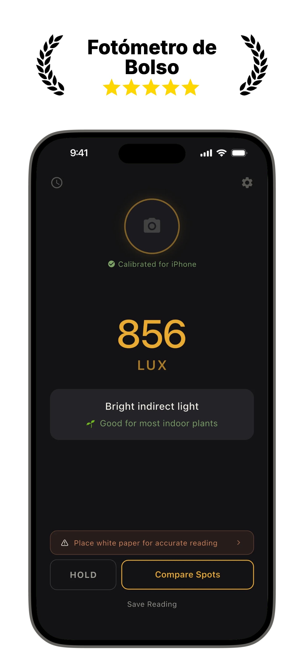 Captura de ecrã 1 da app Medidor de Luz: Light Meter
