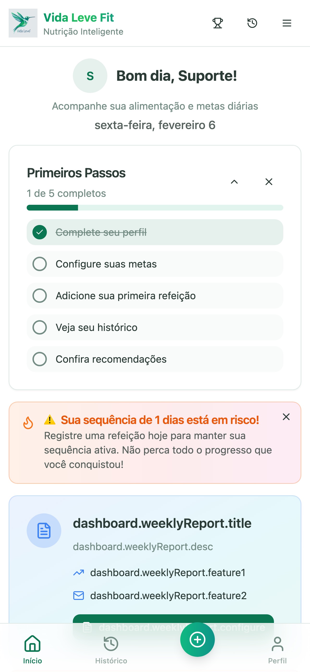 Captura de ecrã 3 da app Vida Leve Fit: Dieta e Saúde