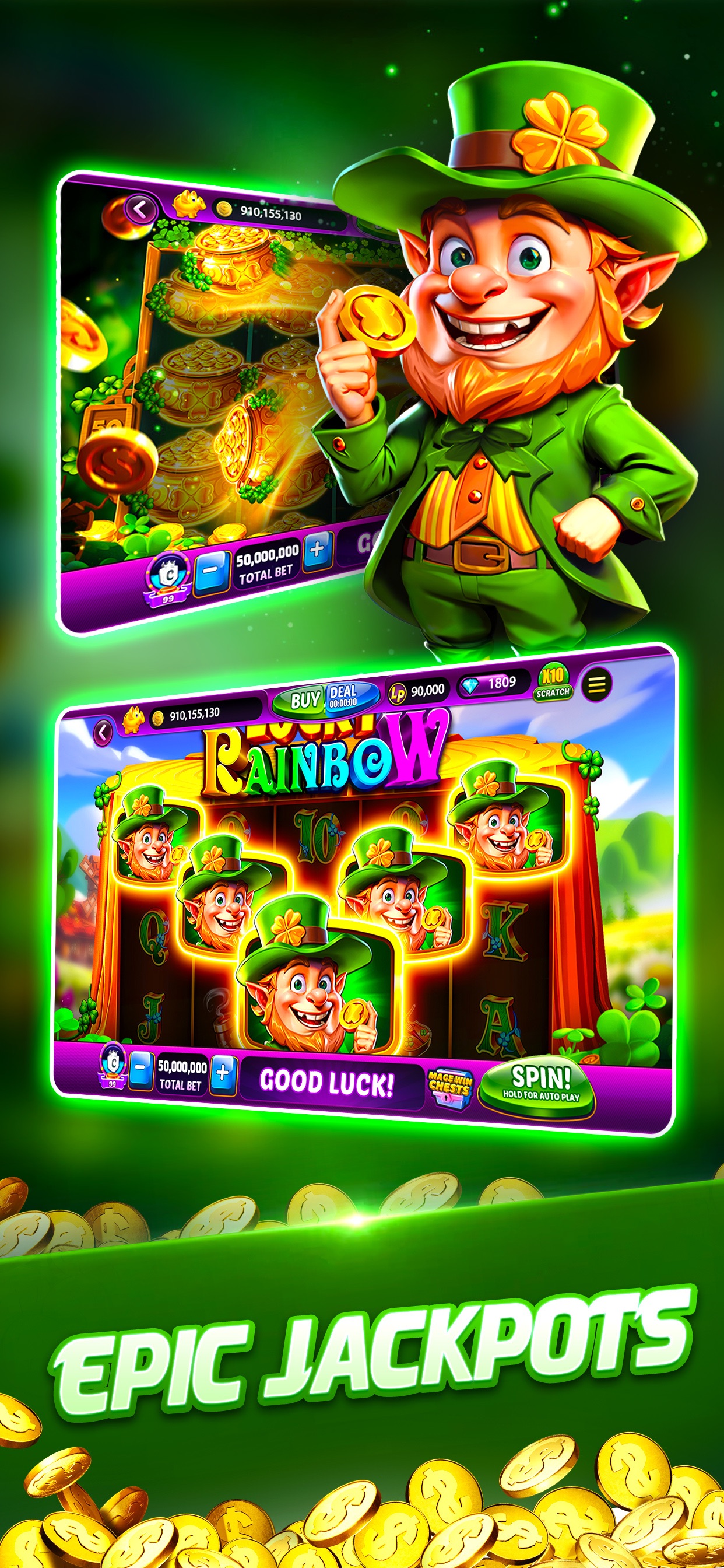 Captura de ecrã 2 da app Lotsa Slots™ 888 Slots Cassino