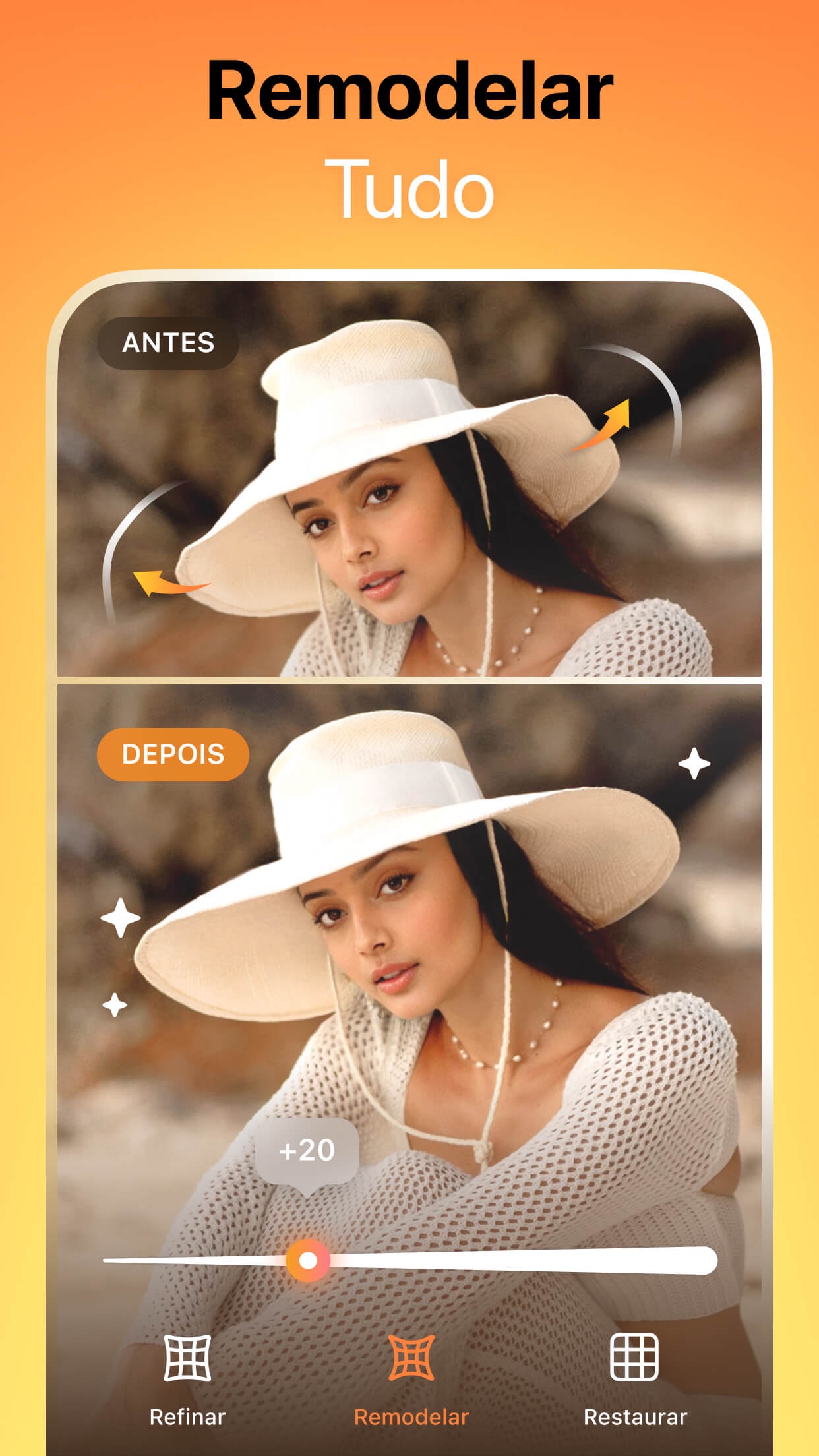 Captura de ecrã 2 da app Airbrush - Editor de cabelo