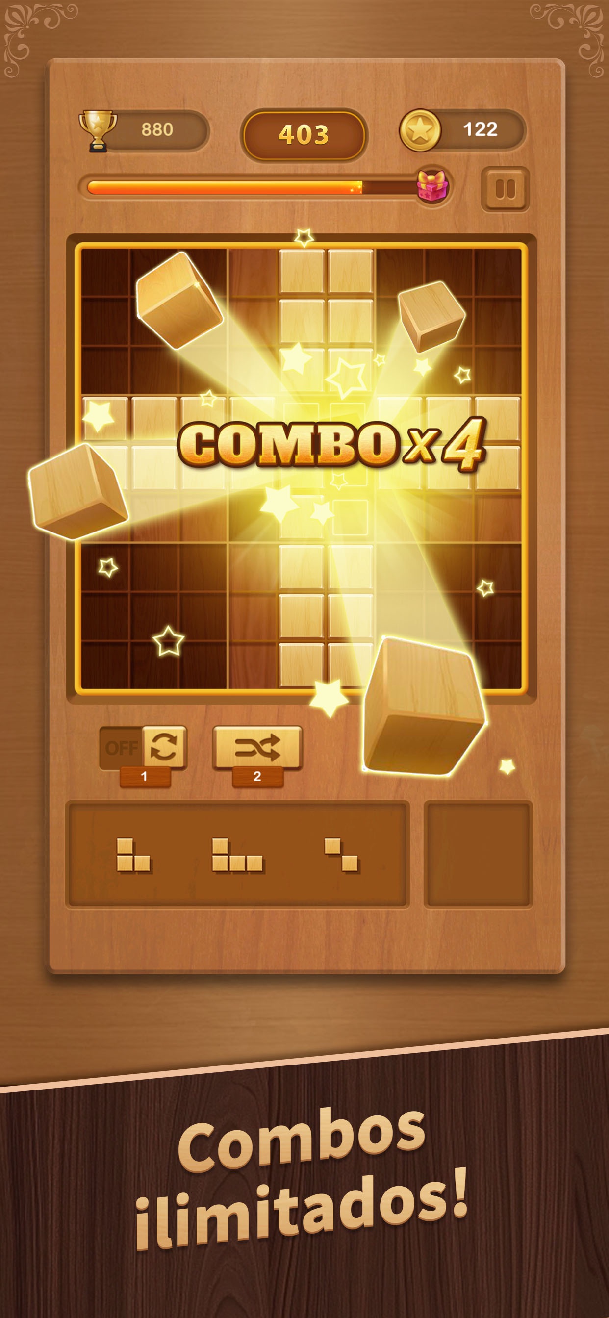 Captura de ecrã 3 da app Wood Block Puzzle - Block Game