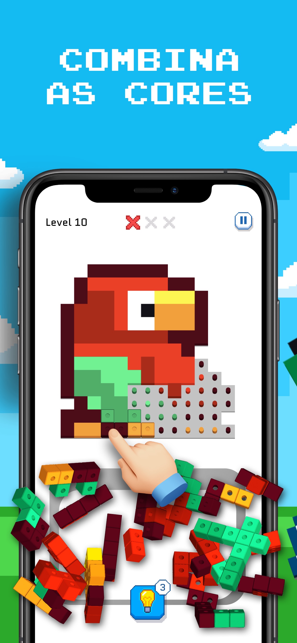 Captura de ecrã 2 da app Blockin' Color: Jogo de Blocos