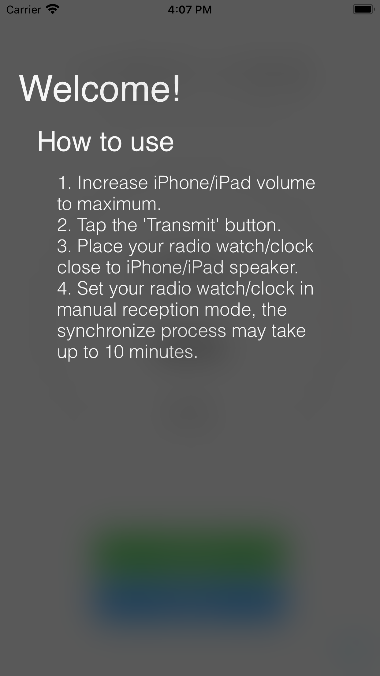 Captura de ecrã 1 da app Clock Wave