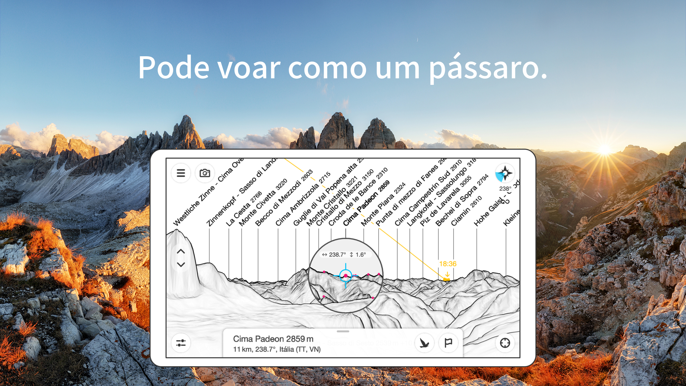 Captura de ecrã 4 da app PeakFinder