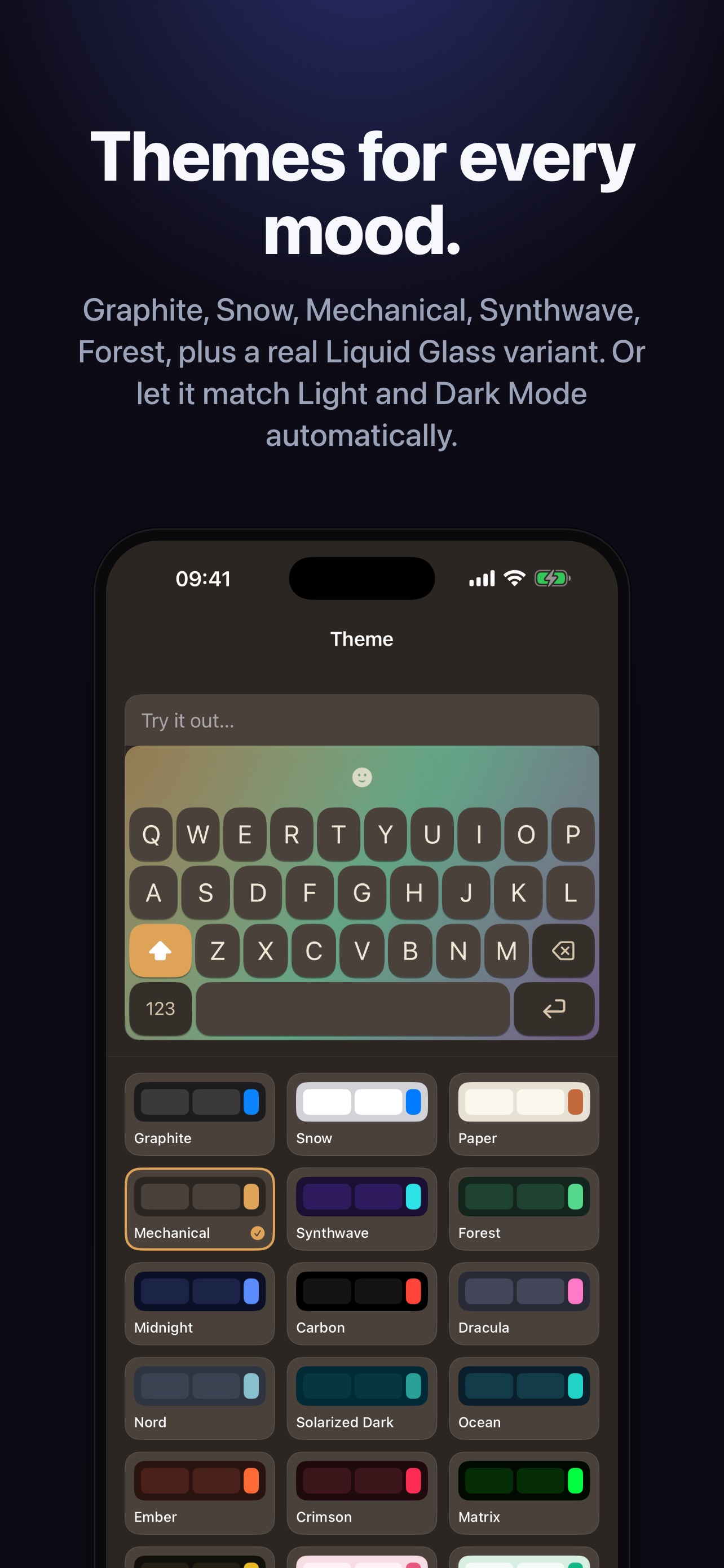 Captura de ecrã 3 da app Clink: Custom Keyboards