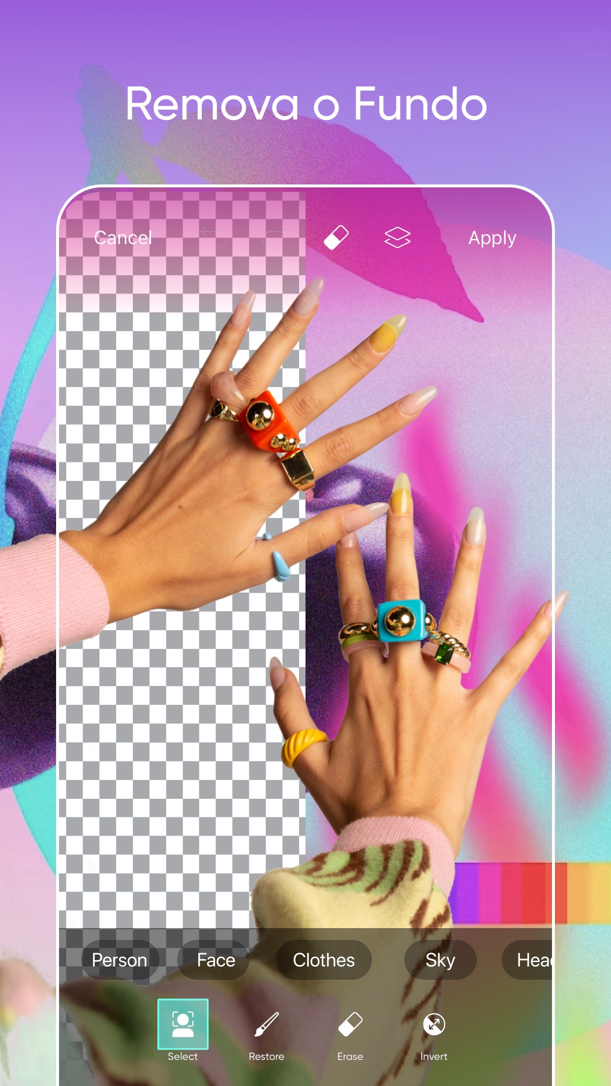 Captura de ecrã 2 da app Picsart AI Editor de Fotos