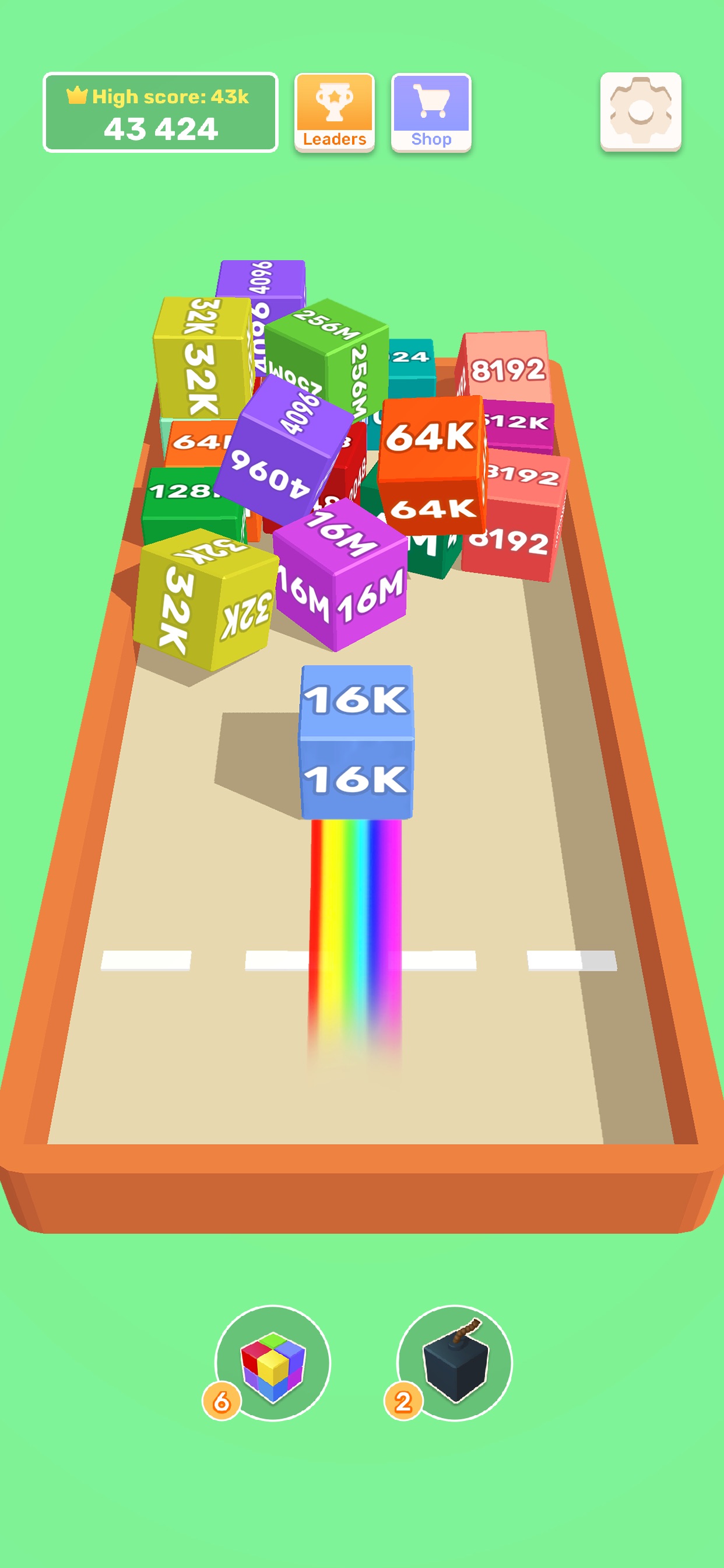 Captura de ecrã 4 da app Chain Cube - 2048 jogos blocos