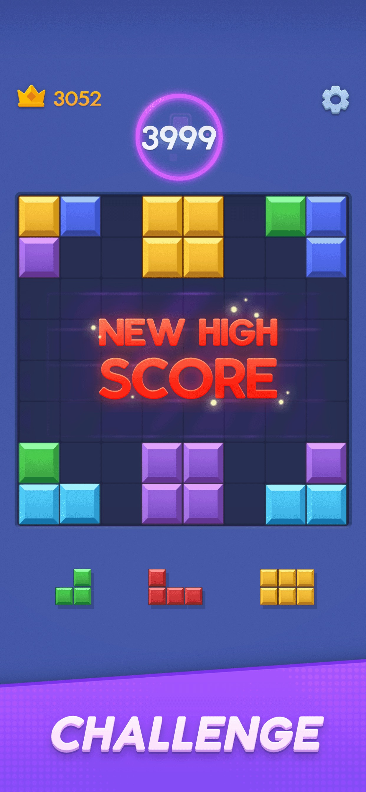 Captura de ecrã 3 da app Color Block : Puzzle Games