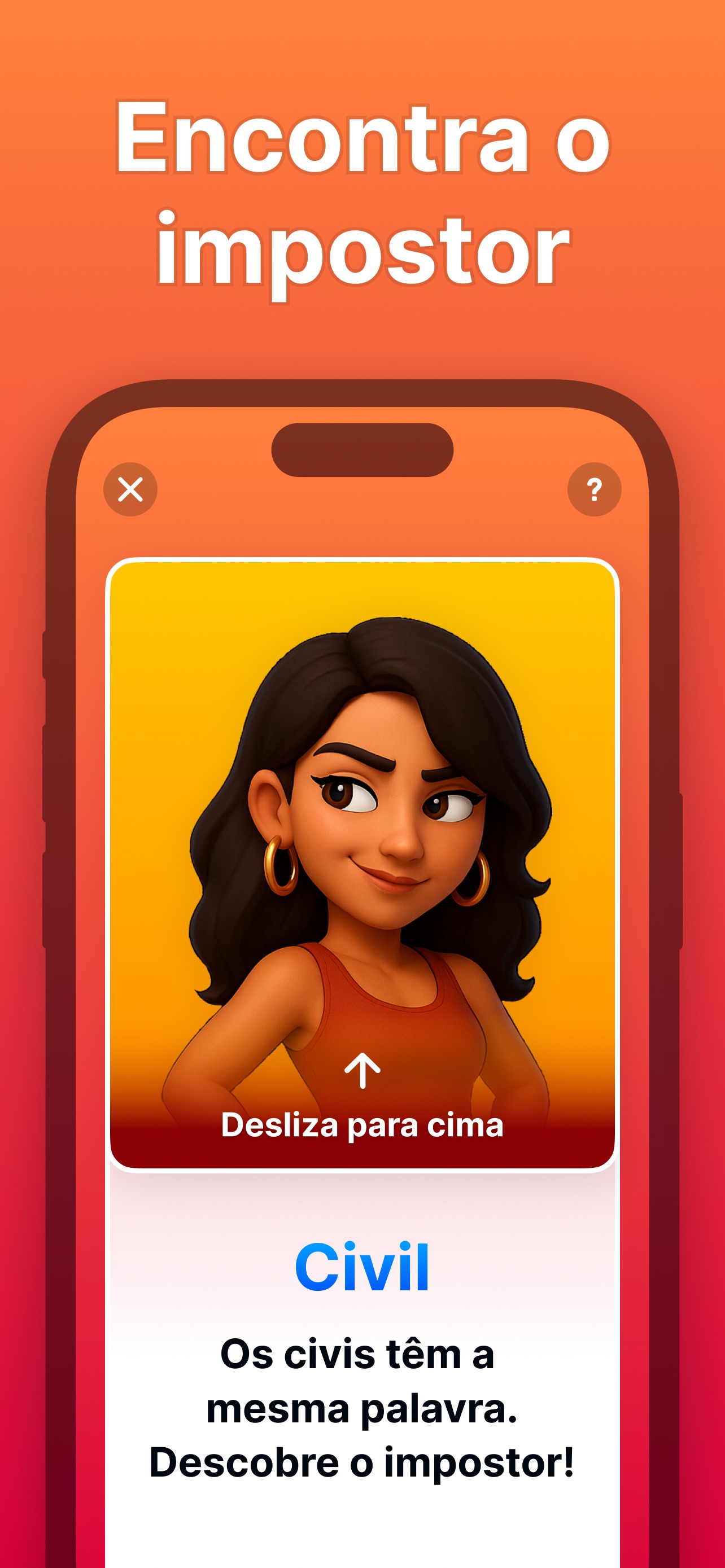 Captura de ecrã 3 da app Impostor - Quem é o Espião?