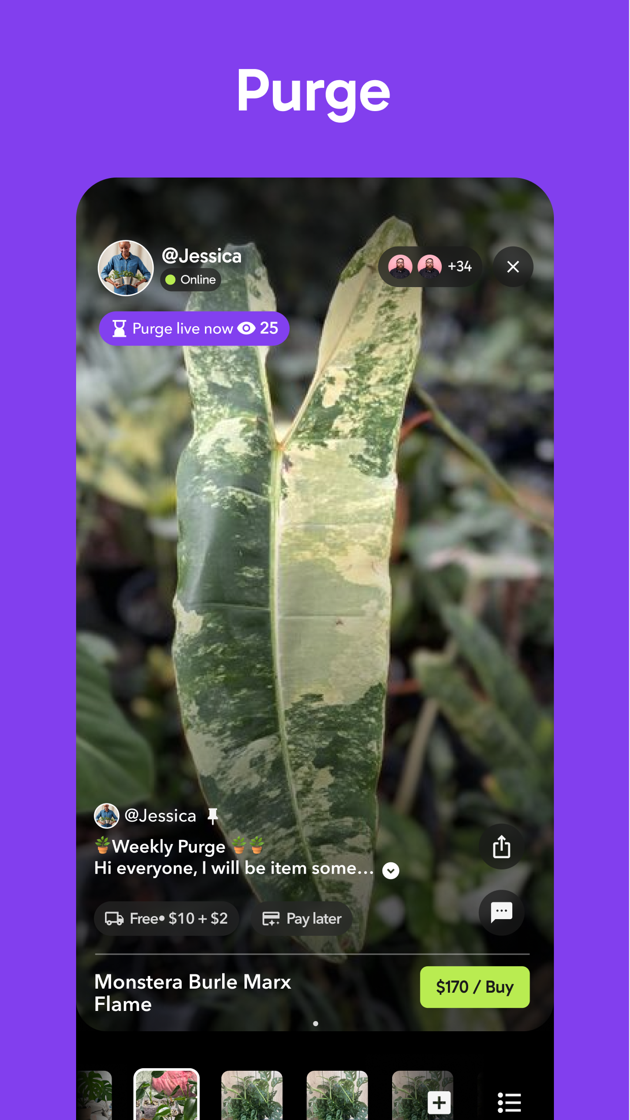 Captura de ecrã 4 da app Palmstreet: Buy & Sell LIVE