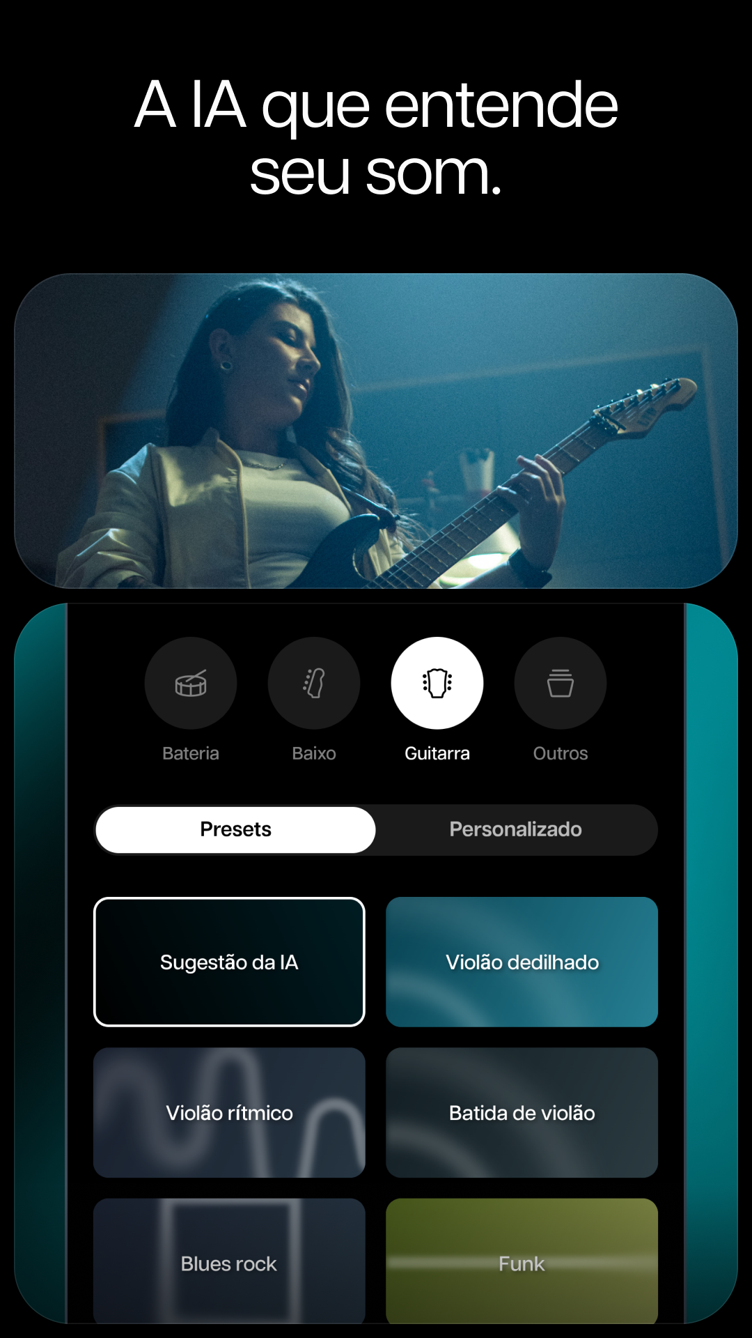 Captura de ecrã 2 da app Moises: O App do Músico