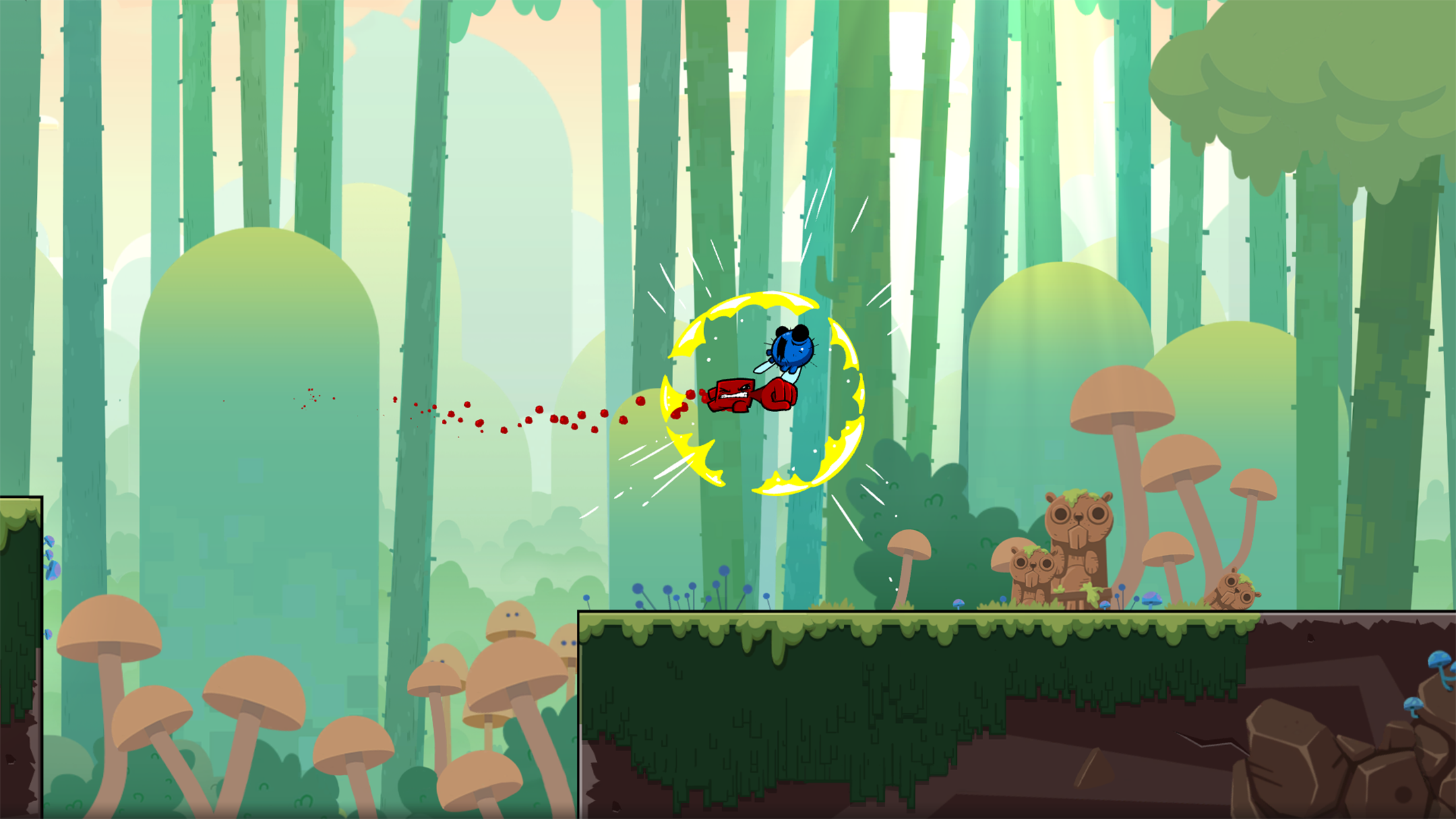 Captura de ecrã 1 da app Super Meat Boy Forever